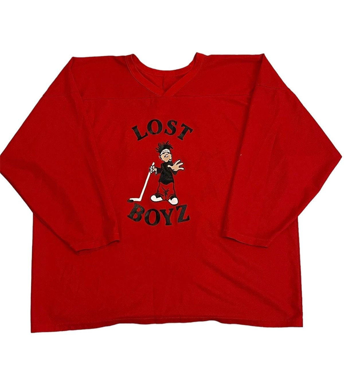 Rap Tees Rare 90s Vintage Lost Boyz Rap Hip Hop Hockey Jersey Grail Size US XXL / EU 58 / 5 - 1 Thumbnail