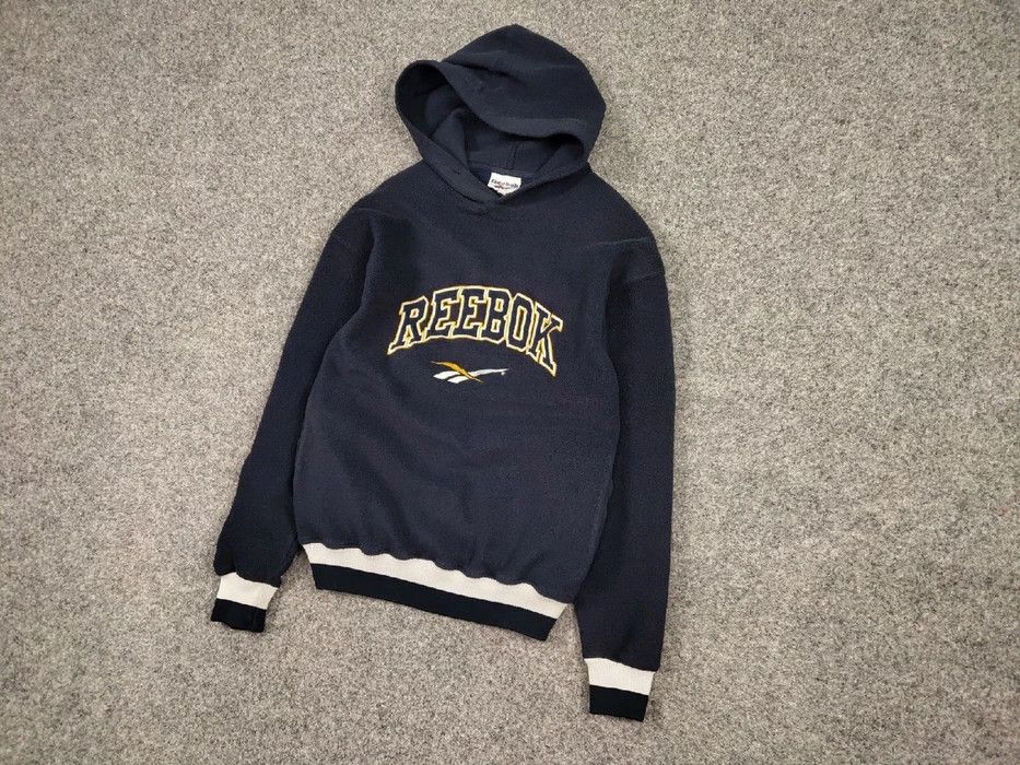Reebok Vintage 90s Reebok Fleece Hoodie Embroidered Center Logo Size US S / EU 44-46 / 1 - 2 Thumbnail