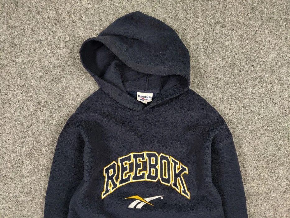 Reebok Vintage 90s Reebok Fleece Hoodie Embroidered Center Logo Size US S / EU 44-46 / 1 - 4 Thumbnail