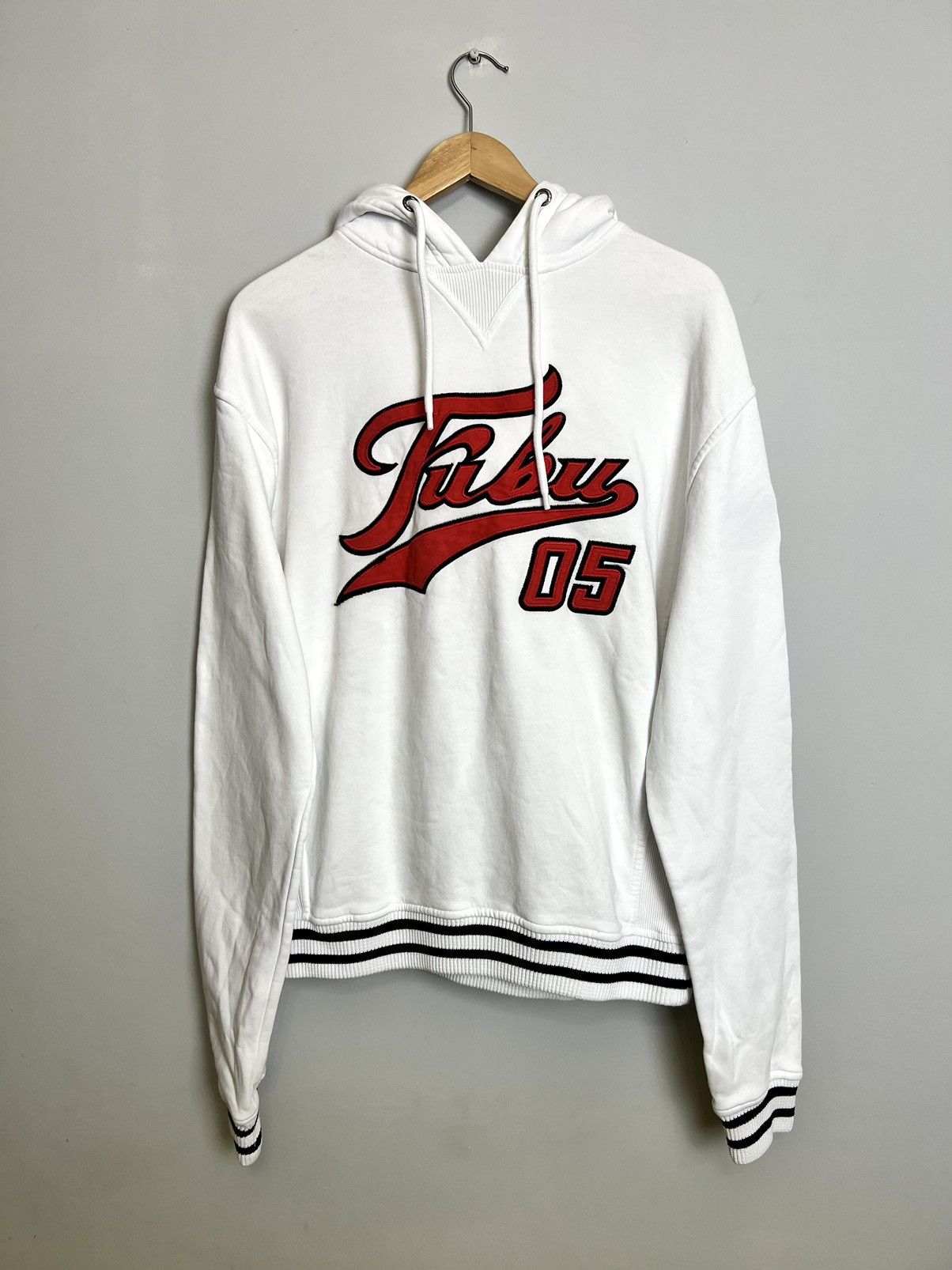 Karl Kani Vintage Fubu Hoodie Logo Rare White Rap Baggy Vintage Y2K Size US S / EU 44-46 / 1 - 1 Thumbnail