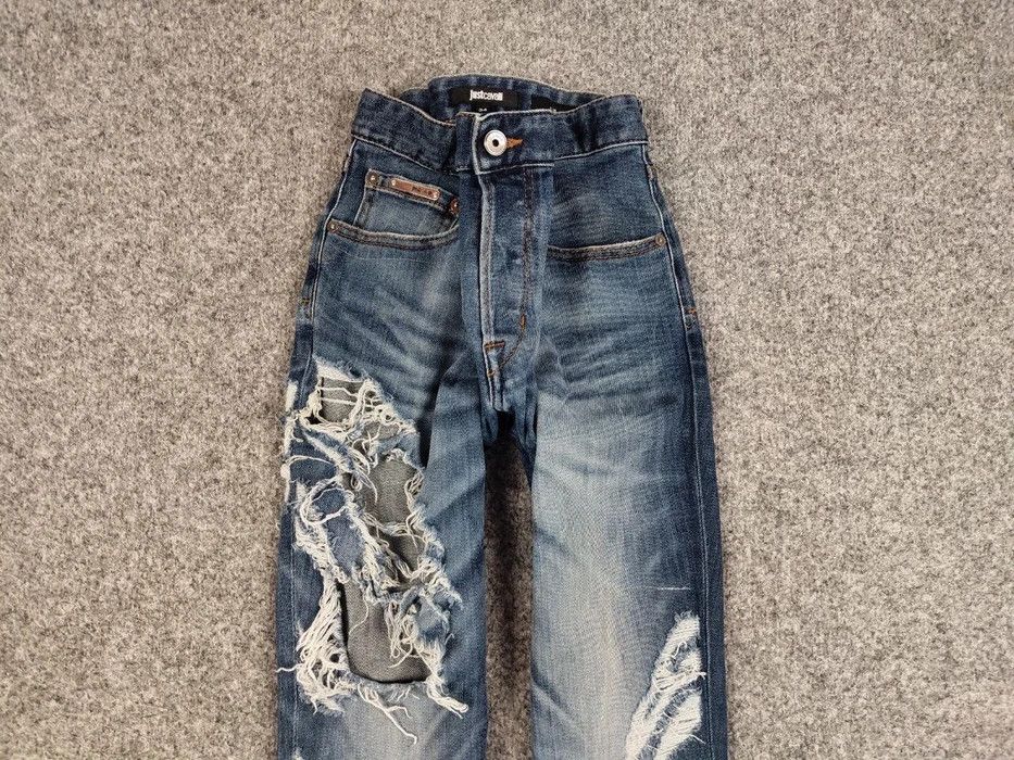 Just Cavalli Just Cavalli Exclusive Designer Distressed Blue Denim Jeans Size US 34 / EU 50 - 3 Thumbnail