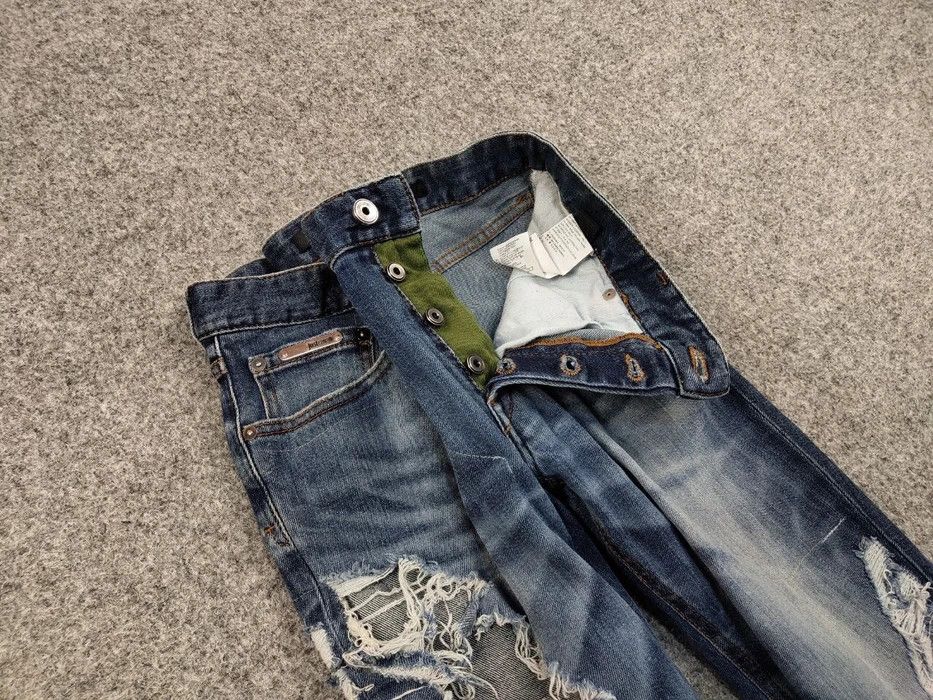Just Cavalli Just Cavalli Exclusive Designer Distressed Blue Denim Jeans Size US 34 / EU 50 - 8 Thumbnail