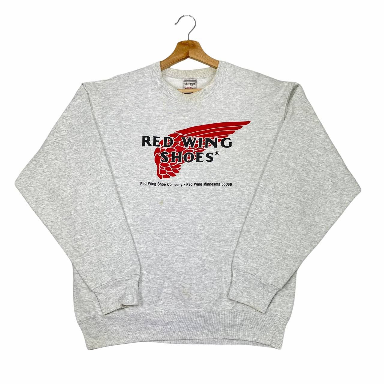 Red Wing Vintage 90s RED WING SHOE Emblem Logo Crew Neck Sweatshirt ...