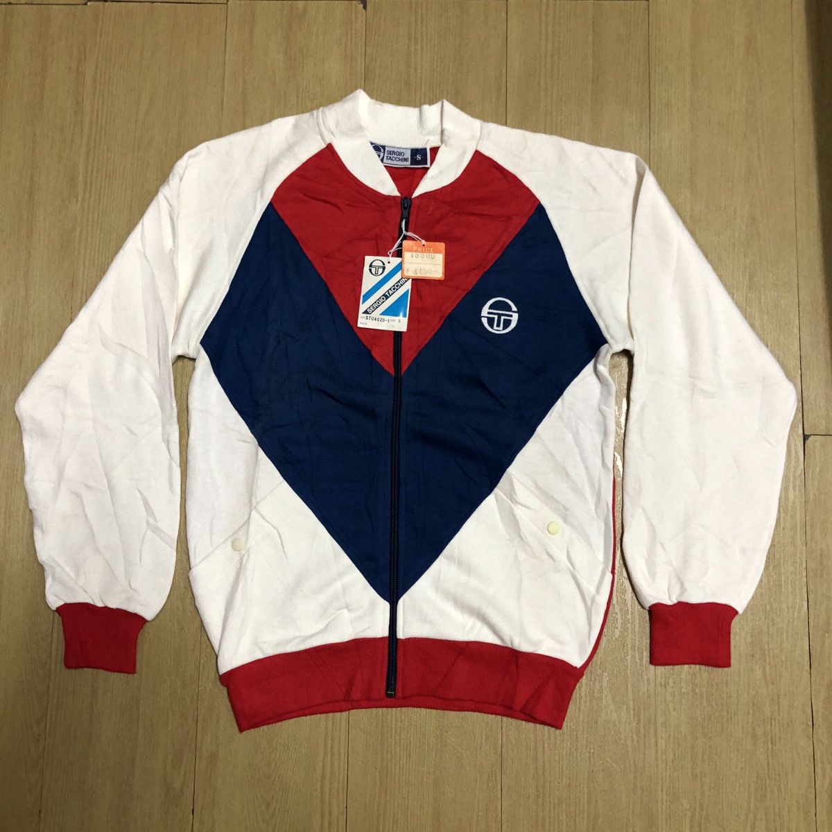 Sergio Tacchini Rare Vintage Sergio Tacchini Tracktop Sweat Jacket Size US S / EU 44-46 / 1 - 1 Thumbnail
