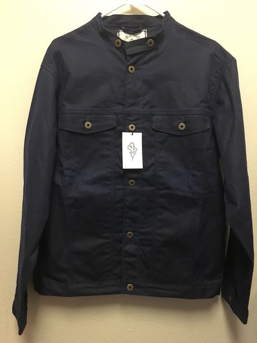 Ginew Waxed Canvas Rider Jacket Navy | Grailed