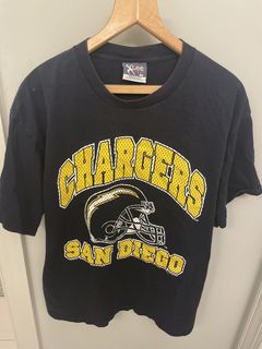 Vintage San Diego Chargers T Shirt Tee Trench Made USA Size 