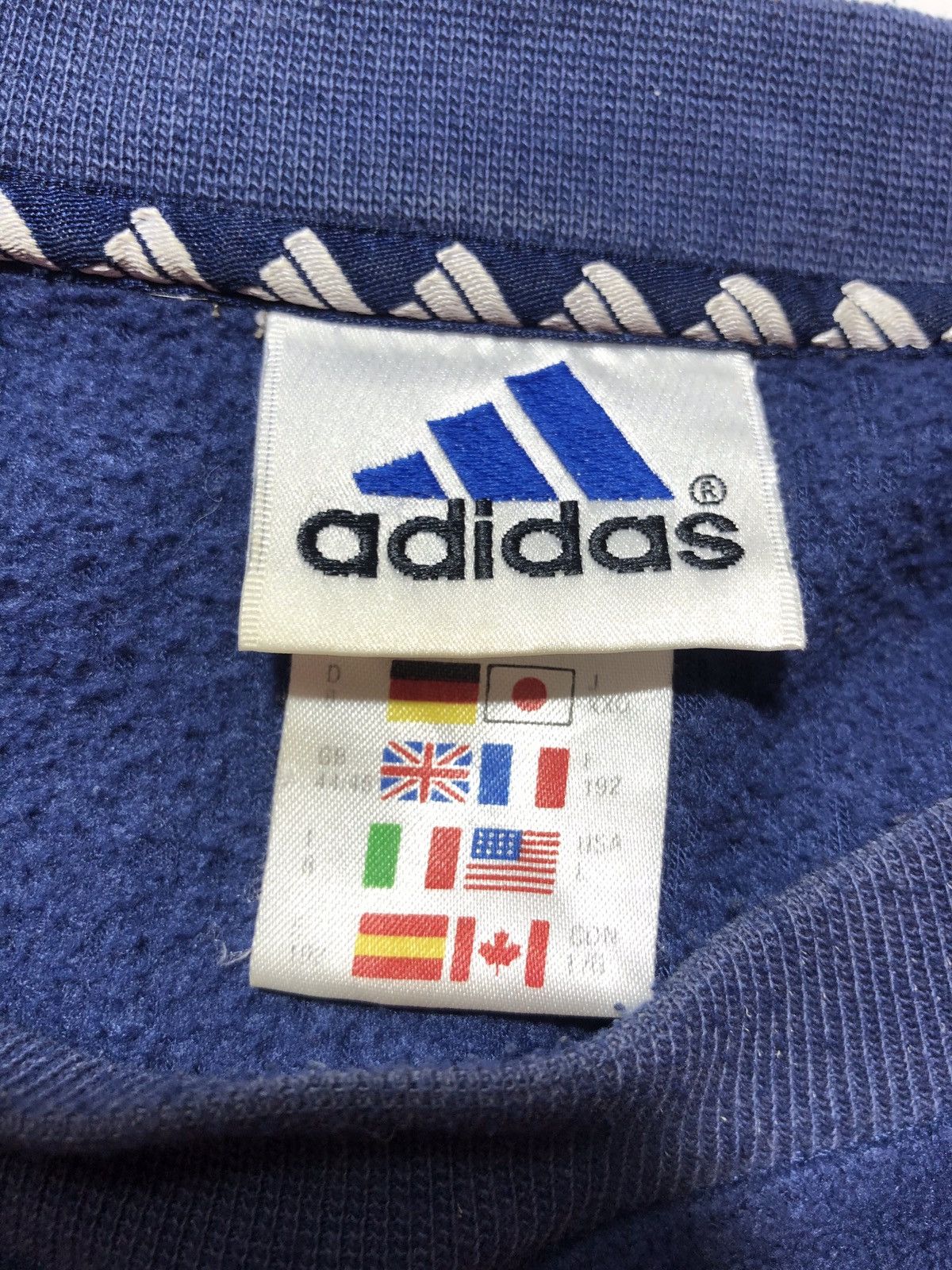 Vintage Vintage 90s Adidas Fleece Sweatshirt Size US L / EU 52-54 / 3 - 10 Thumbnail