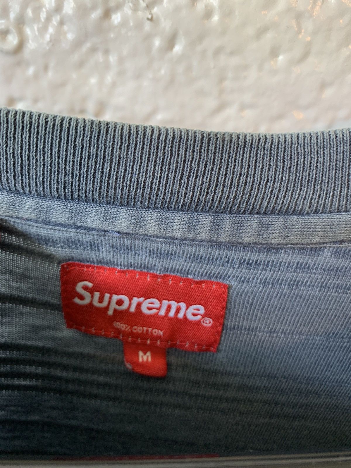 Supreme Supreme Raised Stripe L/S Tee Size US M / EU 48-50 / 2 - 3 Thumbnail