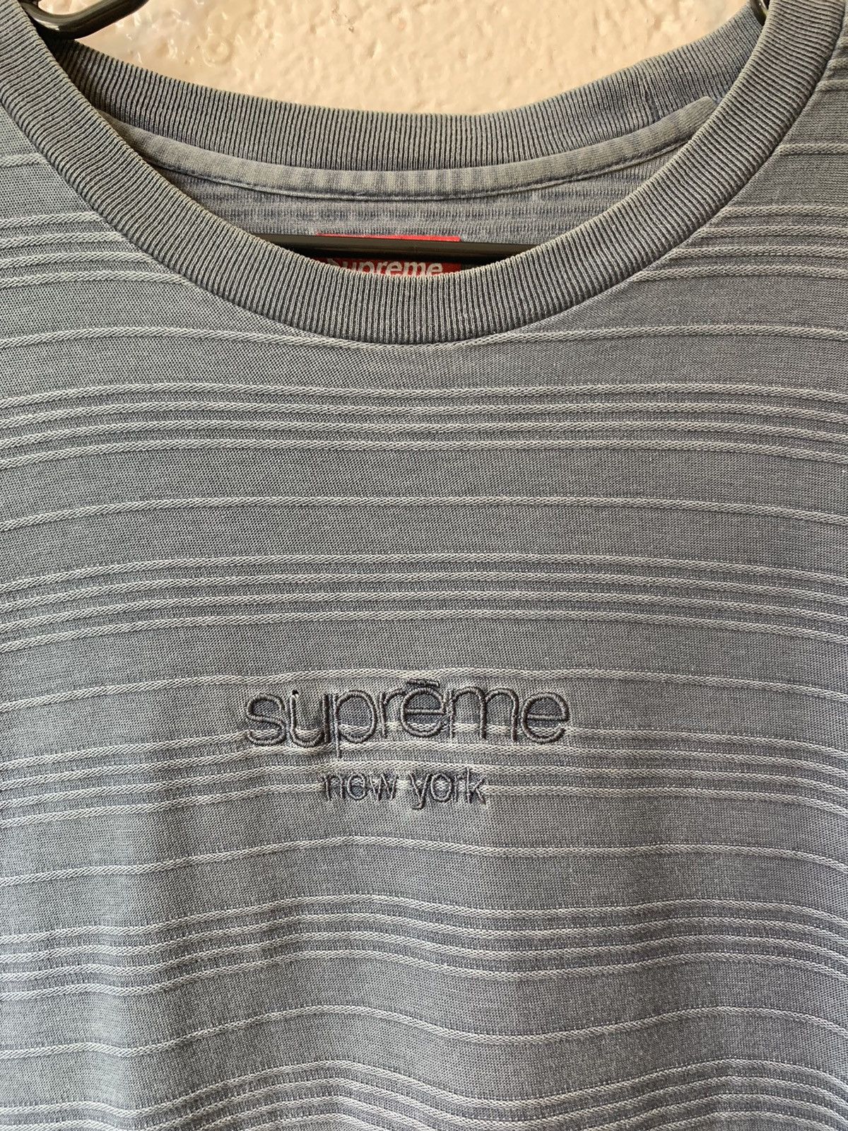 Supreme Supreme Raised Stripe L/S Tee Size US M / EU 48-50 / 2 - 1 Thumbnail