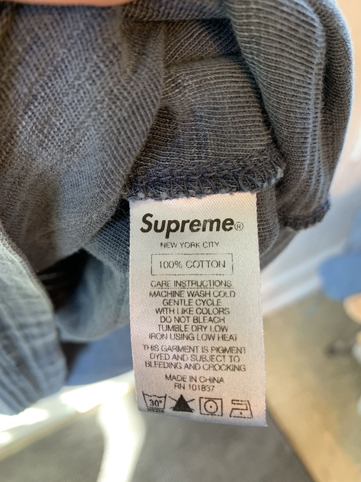 Supreme Supreme Raised Stripe L/S Tee Size US M / EU 48-50 / 2 - 4 Thumbnail