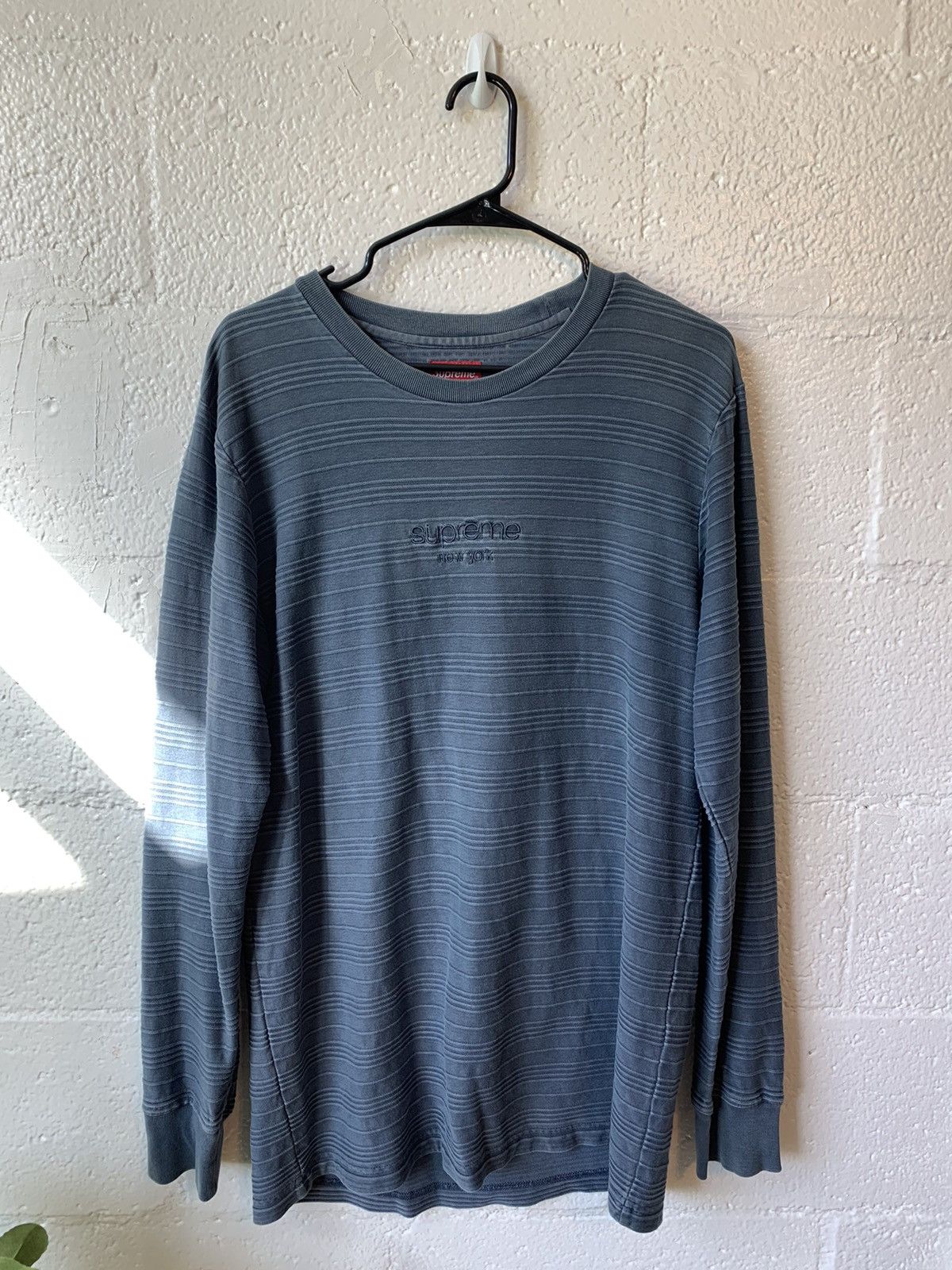 Supreme Supreme Raised Stripe L/S Tee Size US M / EU 48-50 / 2 - 2 Thumbnail