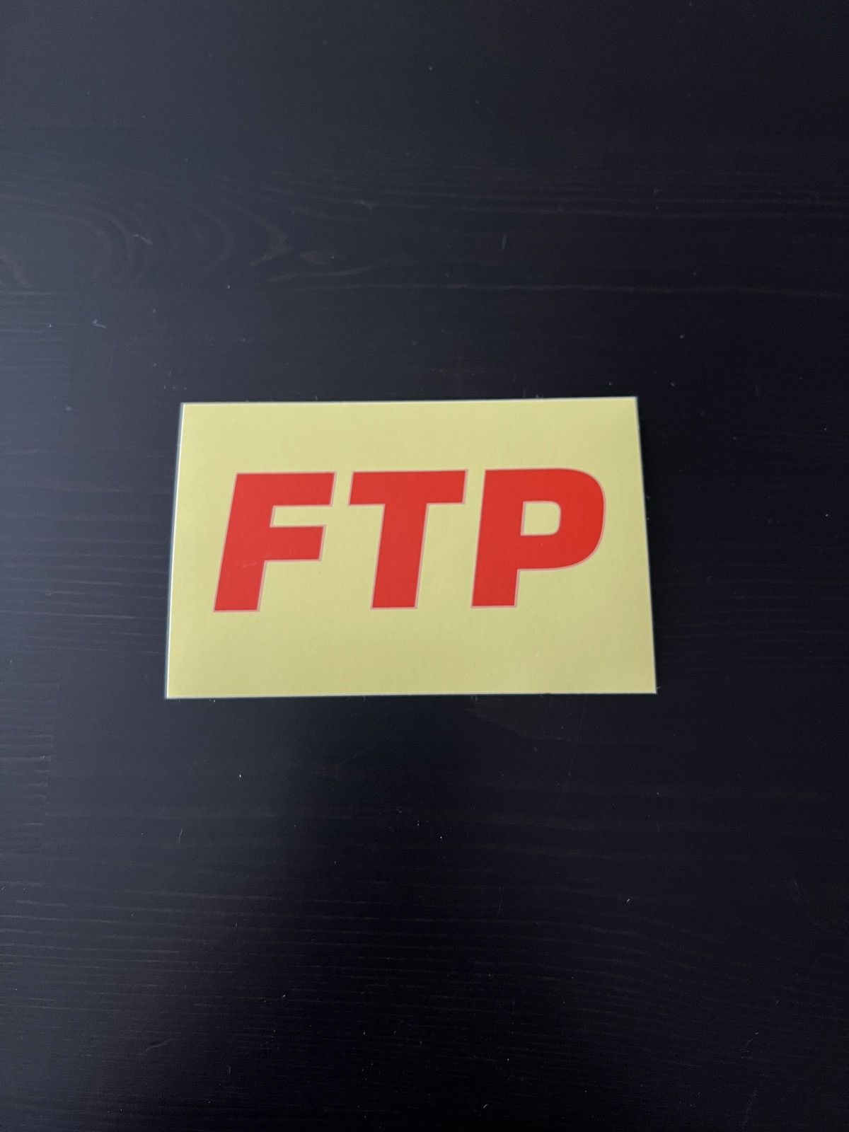 Stickers FTP Yellow Logo Sticker | Grailed