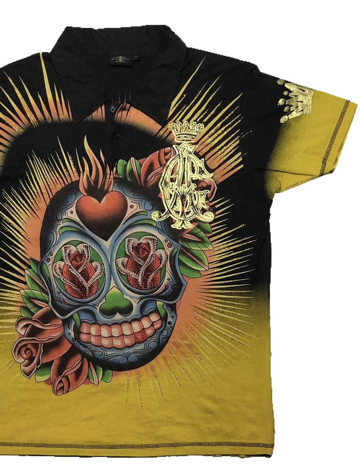 Ed Hardy Ed Hardy Christian Audigier Skull Tattoo rose heart Los Ang Size US XL / EU 56 / 4 - 4 Thumbnail