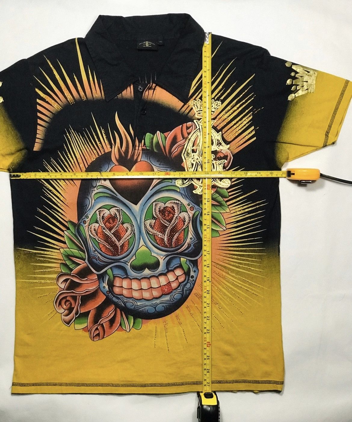 Ed Hardy Ed Hardy Christian Audigier Skull Tattoo rose heart Los Ang Size US XL / EU 56 / 4 - 9 Thumbnail