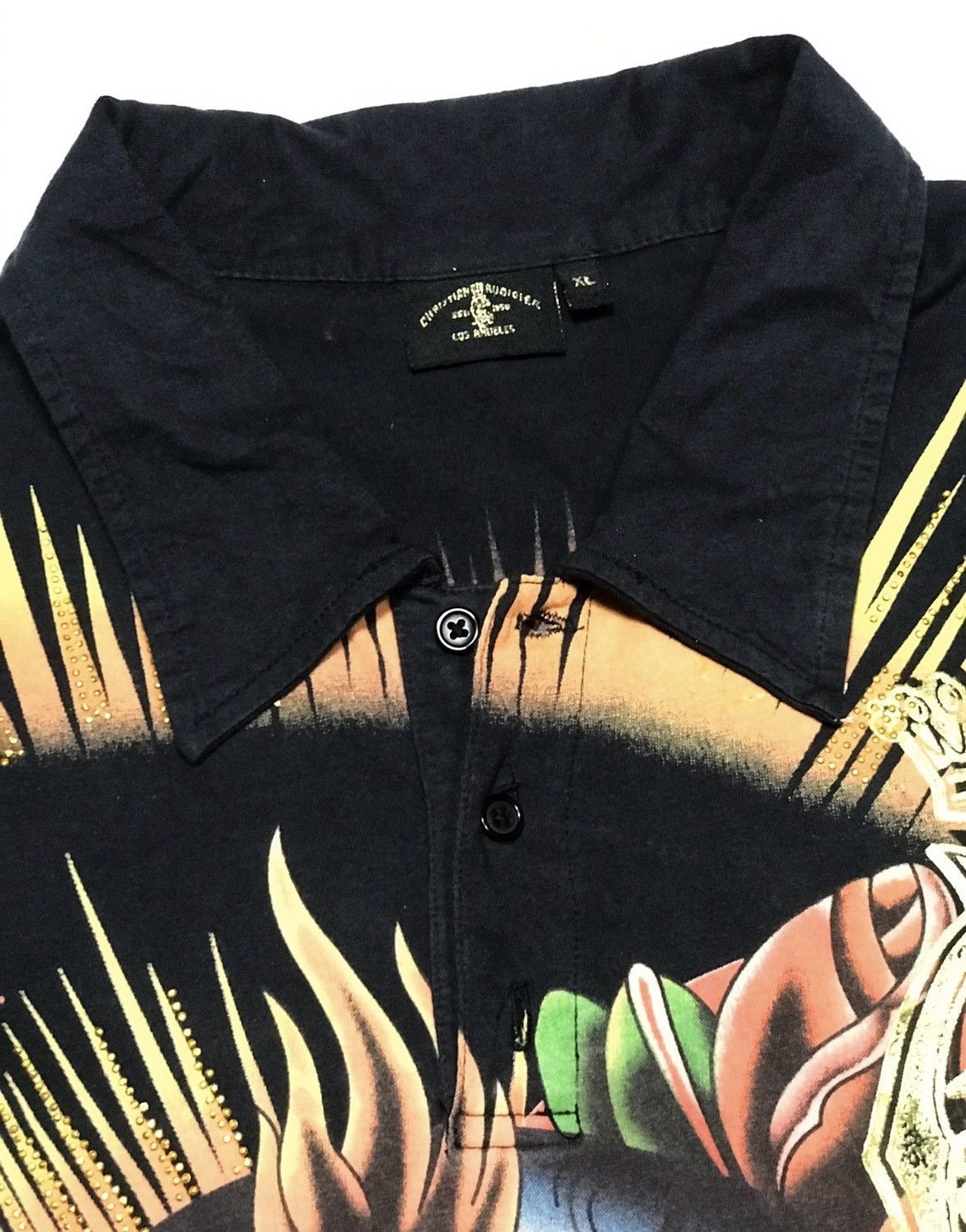 Ed Hardy Ed Hardy Christian Audigier Skull Tattoo rose heart Los Ang Size US XL / EU 56 / 4 - 6 Thumbnail
