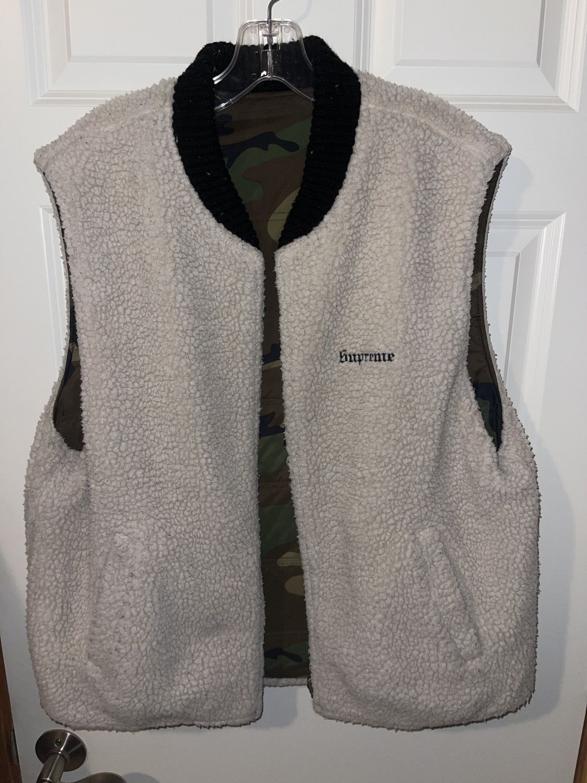 Supreme Supreme Sherpa Fleece Reversible Work Vest Size US L / EU 52-54 / 3 - 6 Thumbnail