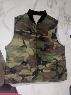 Supreme Sherpa Fleece Reversible Work Vest | Grailed