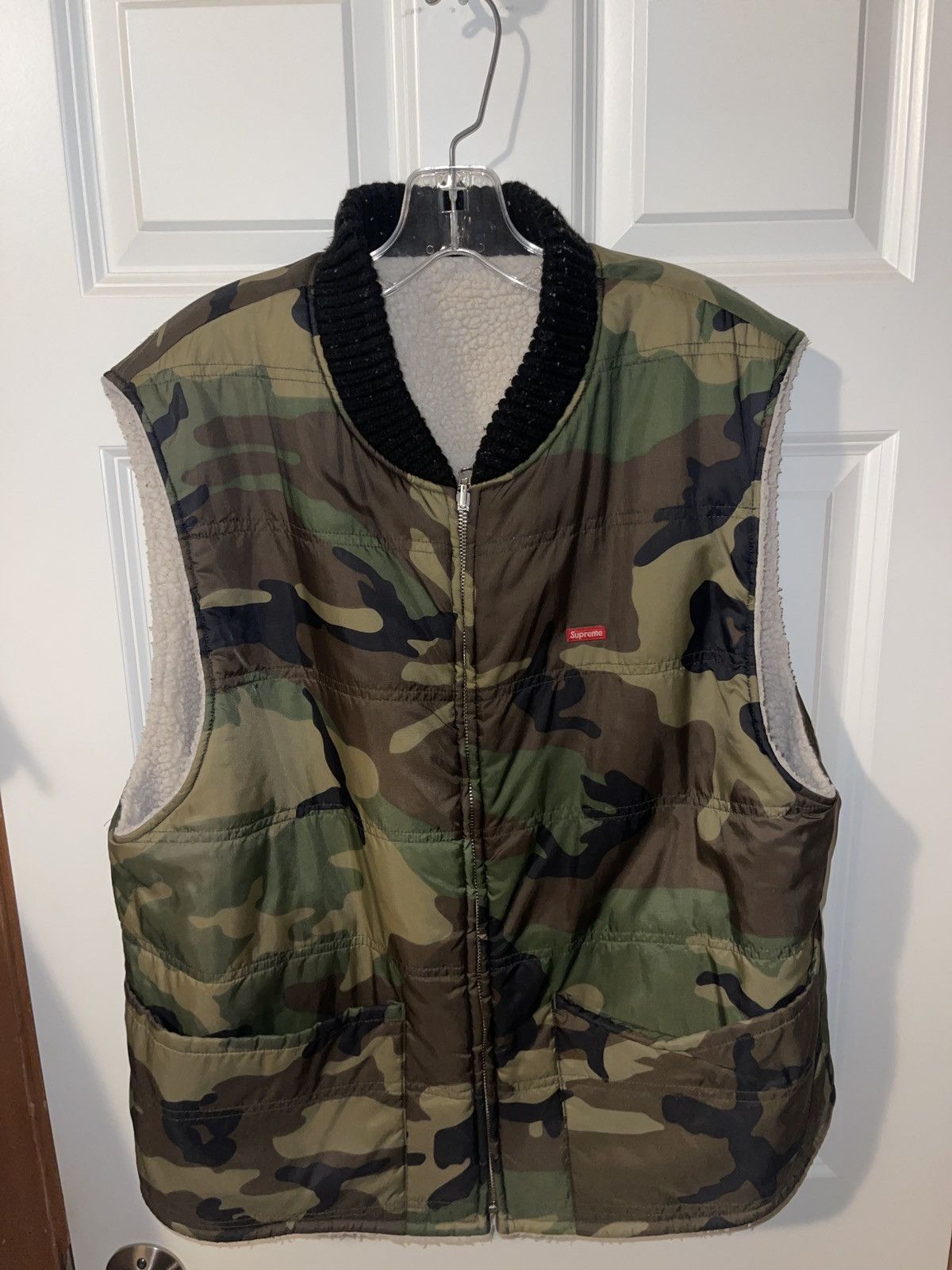 Supreme Supreme Sherpa Fleece Reversible Work Vest Size US L / EU 52-54 / 3 - 5 Thumbnail