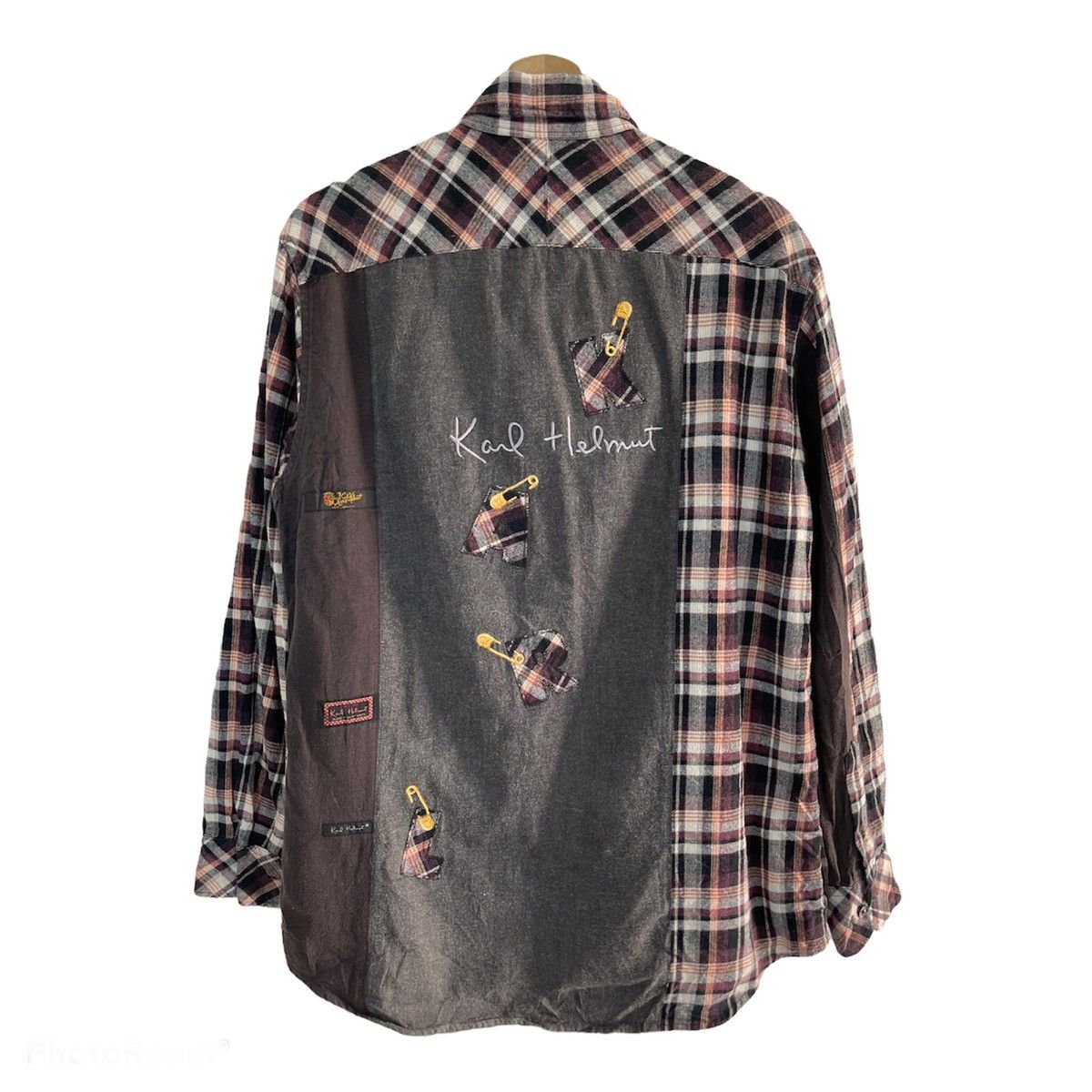 Japanese Brand × Karl Helmut × Vintage Vintage KARL HELMUT Wool Tartan Patchwork Size US M / EU 48-50 / 2 - 3 Thumbnail