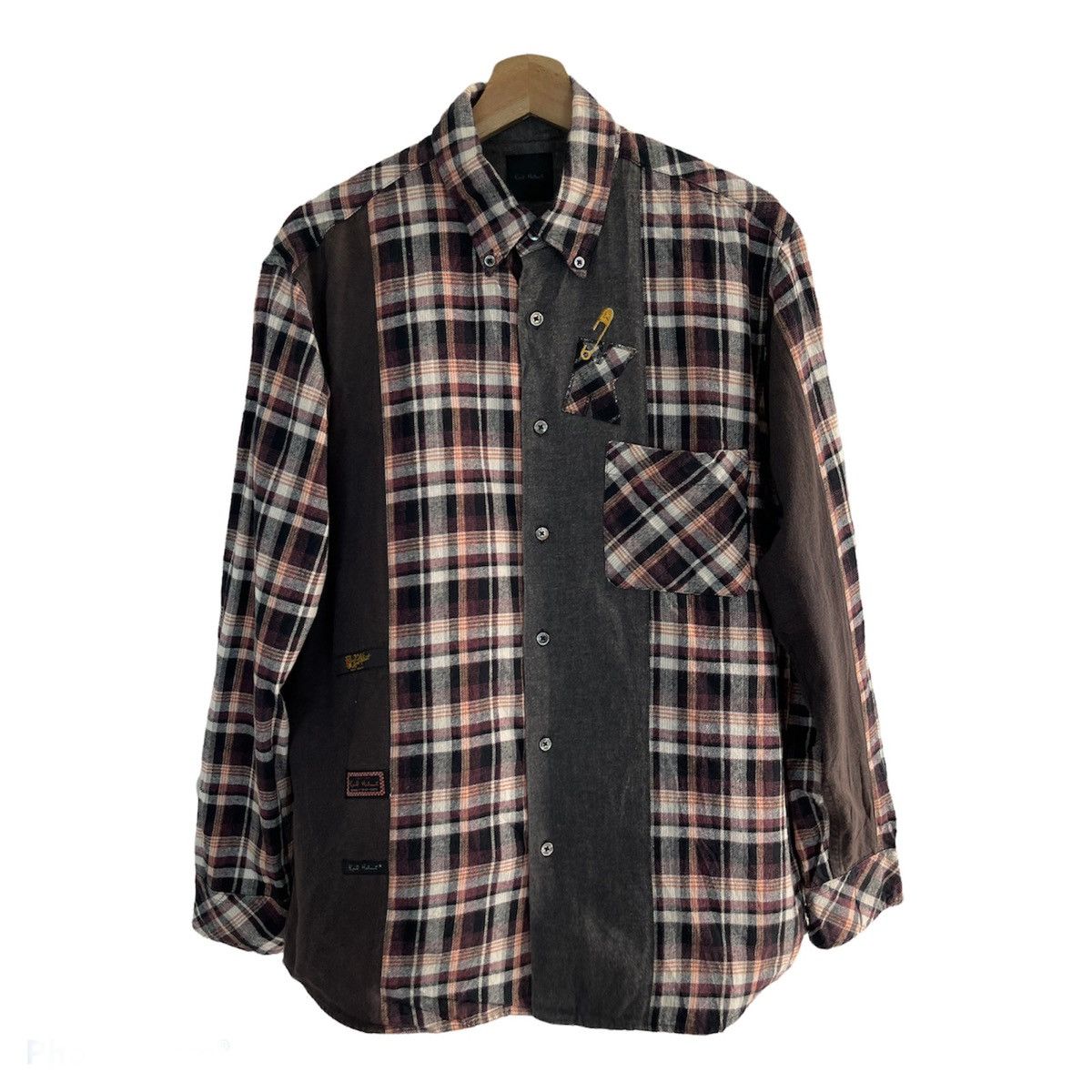 Japanese Brand × Karl Helmut × Vintage Vintage KARL HELMUT Wool Tartan Patchwork Size US M / EU 48-50 / 2 - 1 Thumbnail
