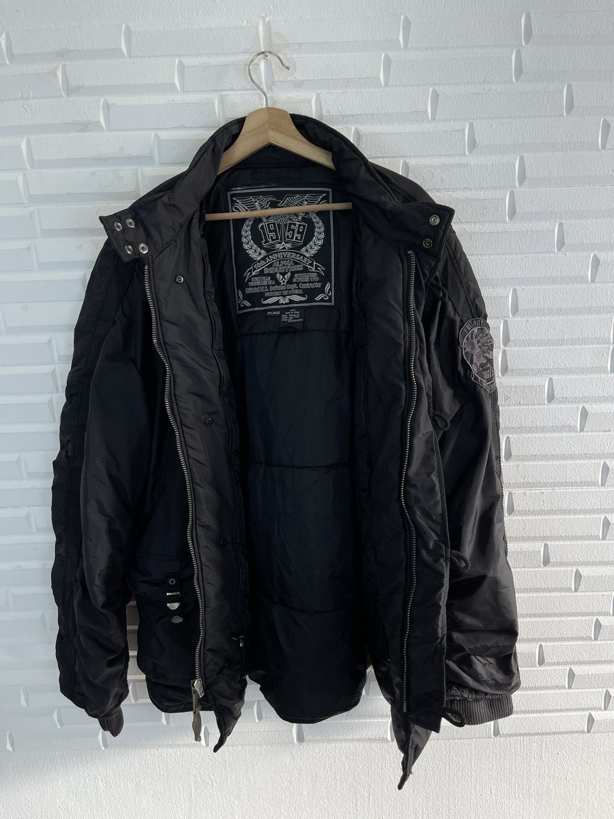 Alpha Industries 50th Anniversary ALPHA INDUSTRIES Bondage Pockets Bomber Size US XL / EU 56 / 4 - 3 Thumbnail