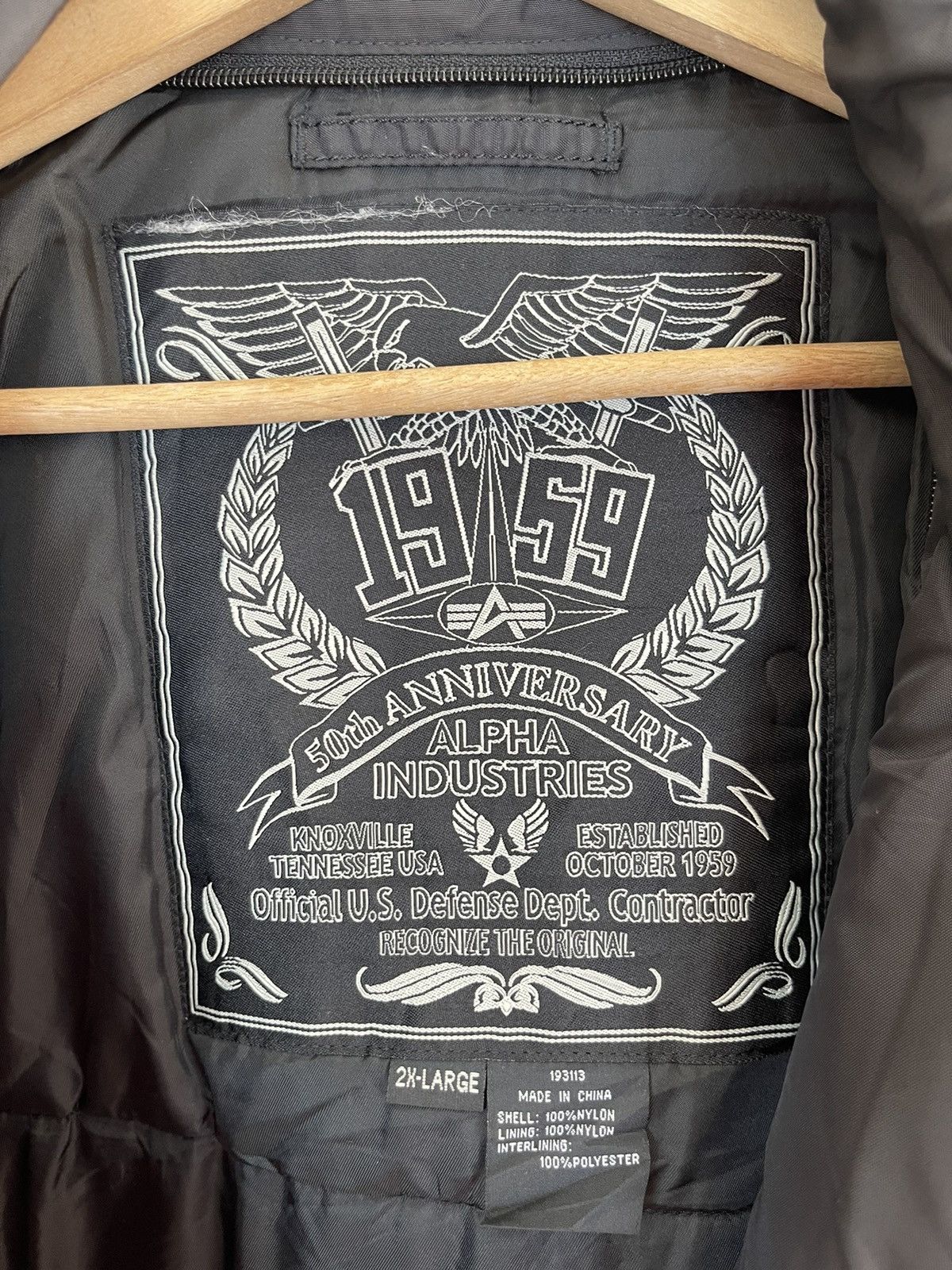 Alpha Industries 50th Anniversary ALPHA INDUSTRIES Bondage Pockets Bomber Size US XL / EU 56 / 4 - 7 Thumbnail