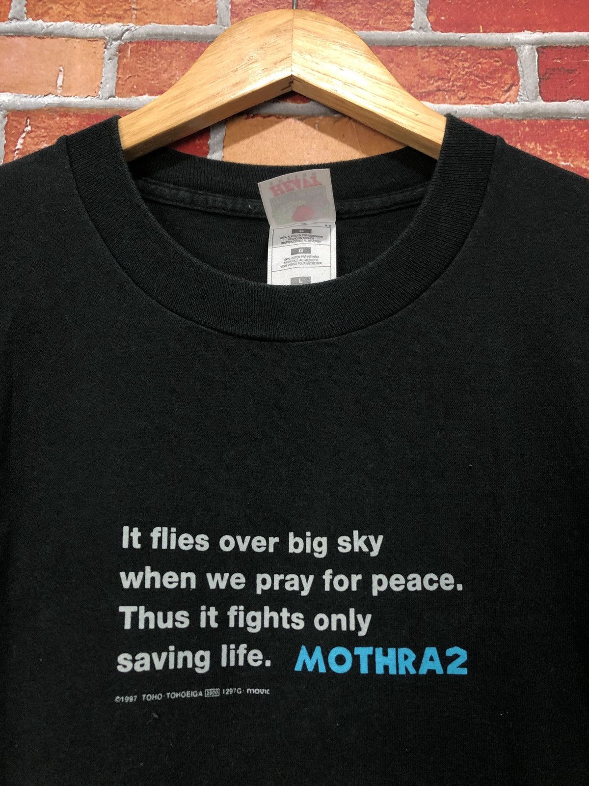 Vintage Vintage 90s Rebirth Of Mothra II T-Shirt Godzilla Size US L / EU 52-54 / 3 - 4 Thumbnail