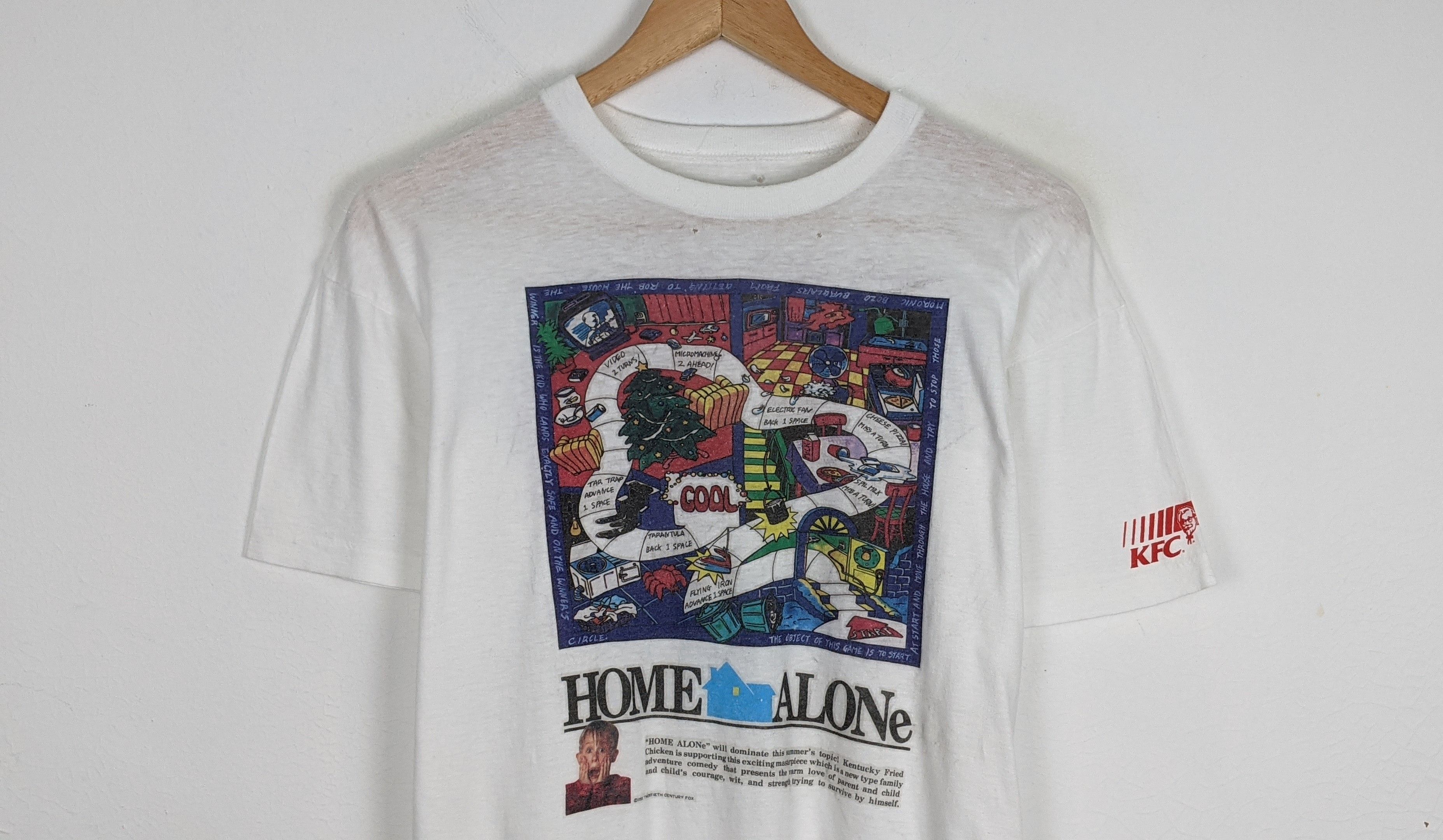 Vintage Vintage Home Alone 2 Cult Movie 90s KFC Promo shirt Size US L / EU 52-54 / 3 - 2 Thumbnail