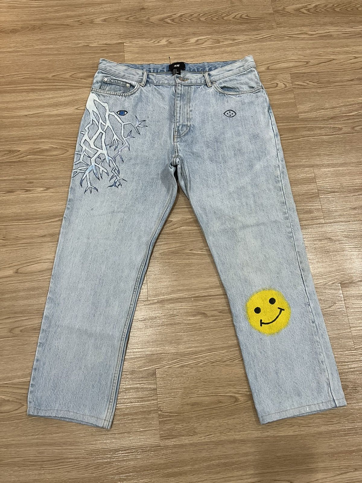 🔥MEGA RARE🔥Smiley Painter Jeans Kapital Style