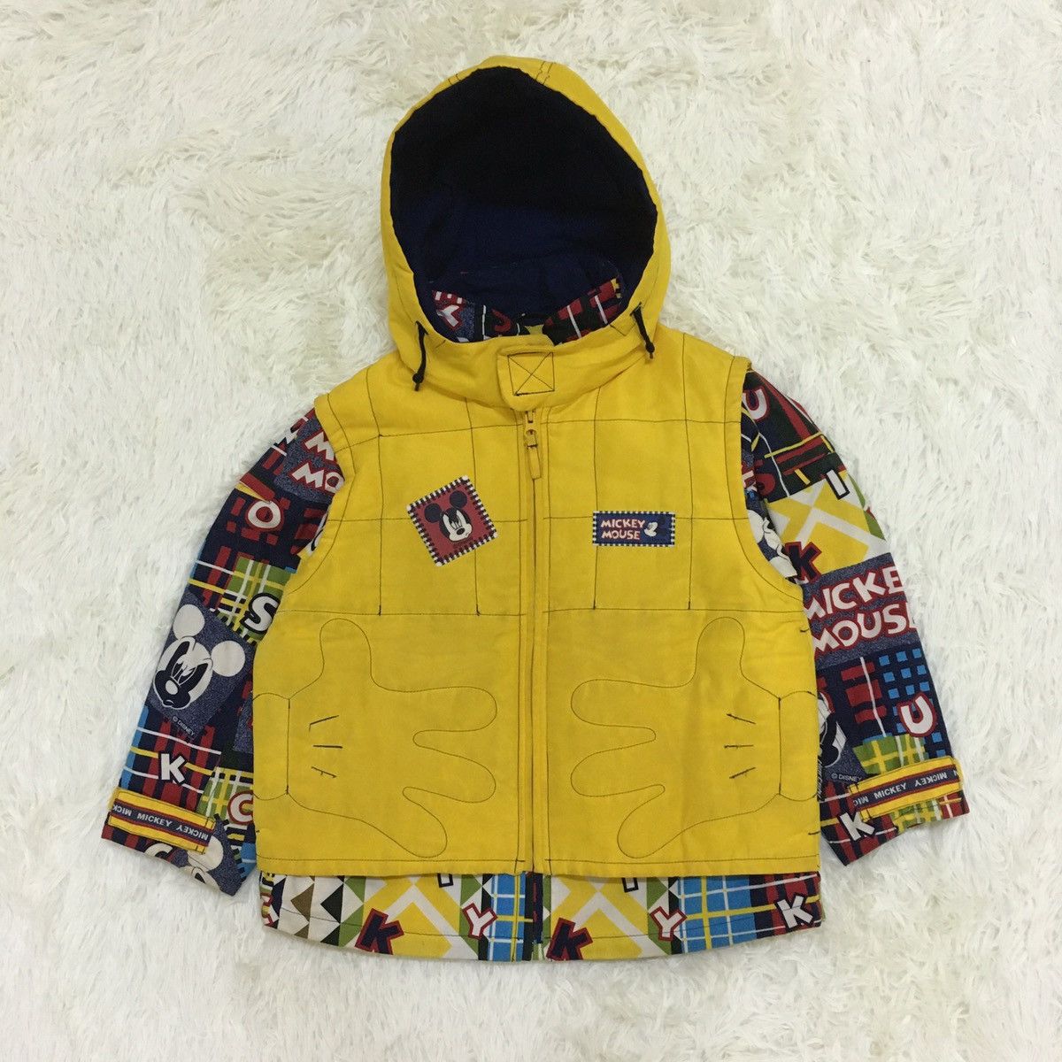 Disney × Mickey Mouse Mickey Mouse Double Layer Kids Hoodie Size US XS / EU 42 / 0 - 2 Thumbnail