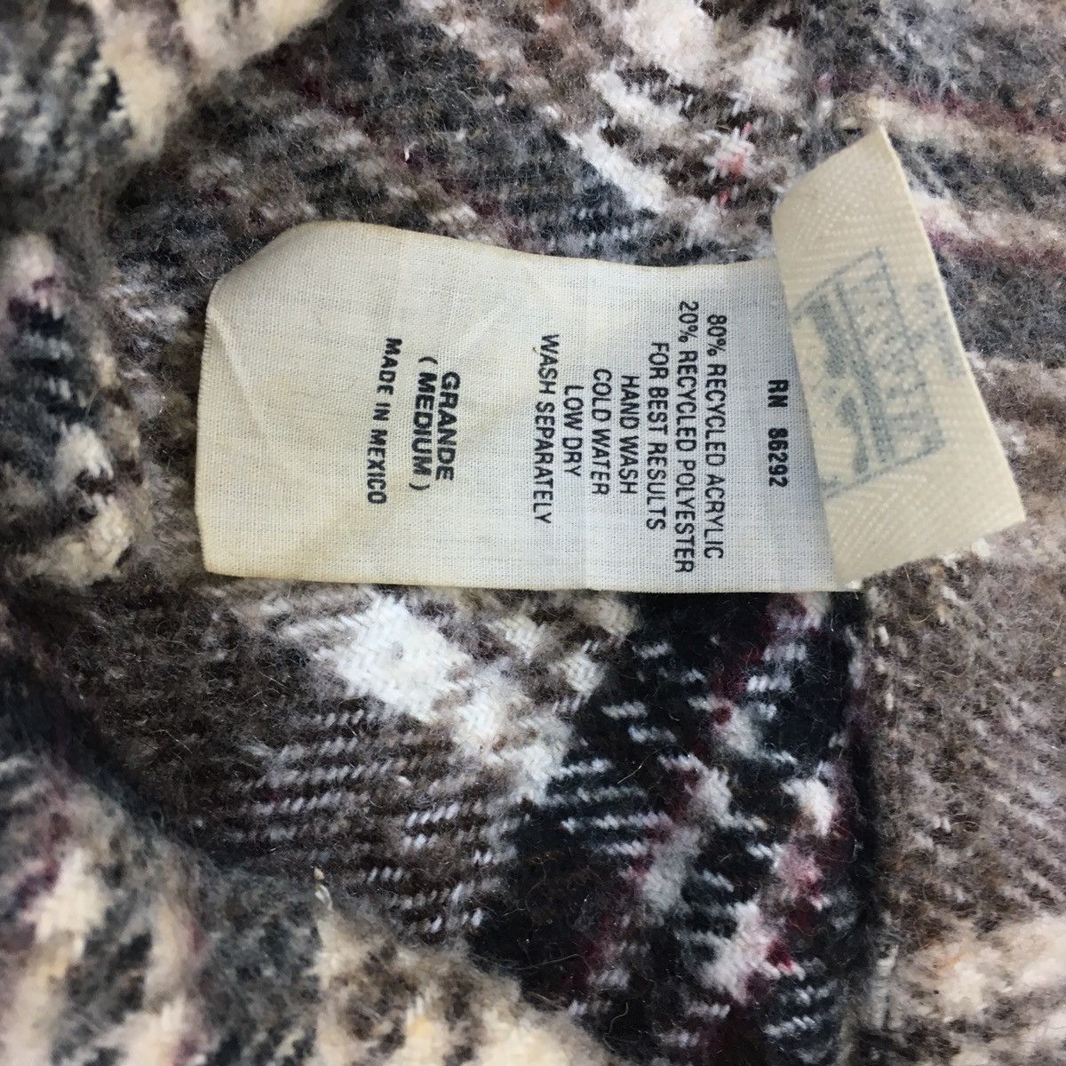 Flannel × Vintage Vintage Mexican Flannel Size US M / EU 48-50 / 2 - 7 Thumbnail
