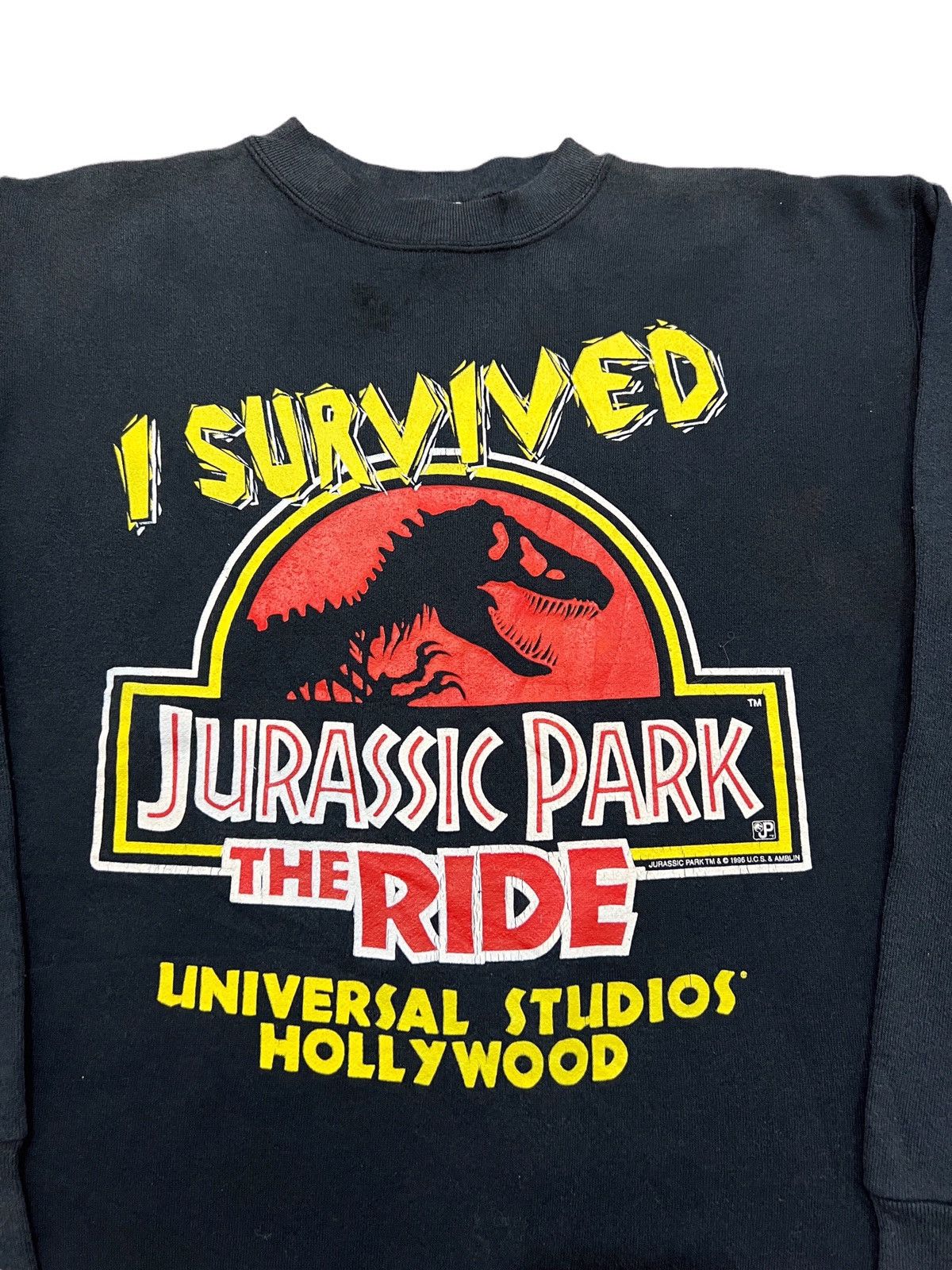 Vintage Vintage 96 Jurassic Park Sun Faded Movie Sweater Size US S / EU 44-46 / 1 - 3 Thumbnail