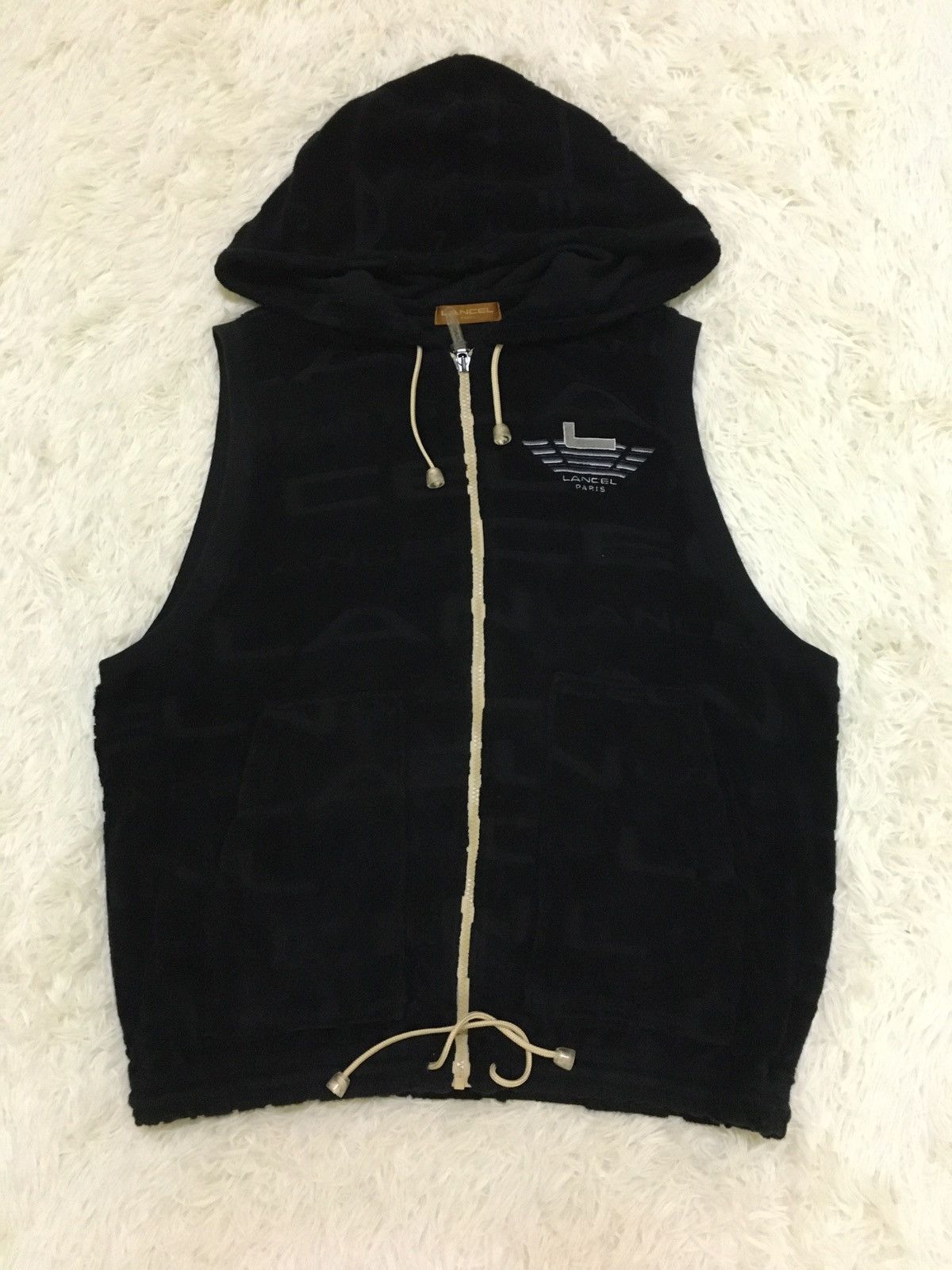 Lancel Lancel Velvet Rib Hoodie Vest Size US L / EU 52-54 / 3 - 1 Thumbnail
