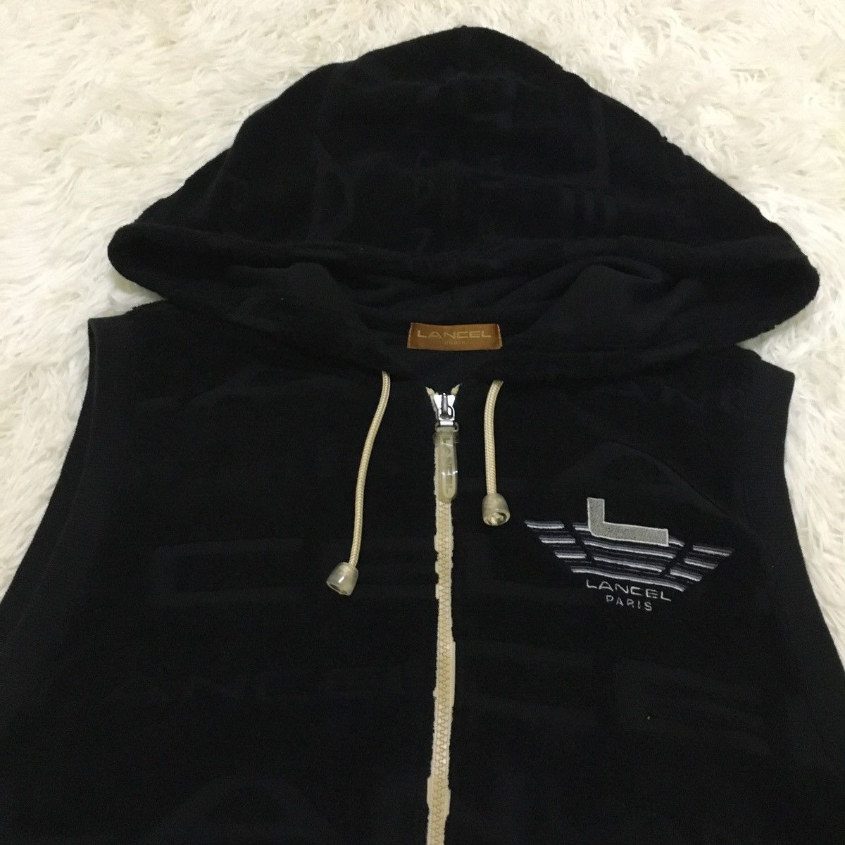 Lancel Lancel Velvet Rib Hoodie Vest Size US L / EU 52-54 / 3 - 4 Thumbnail
