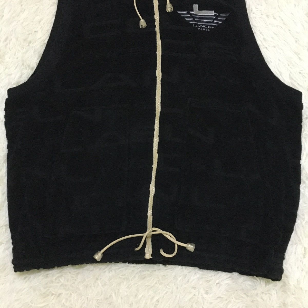 Lancel Lancel Velvet Rib Hoodie Vest Size US L / EU 52-54 / 3 - 5 Thumbnail
