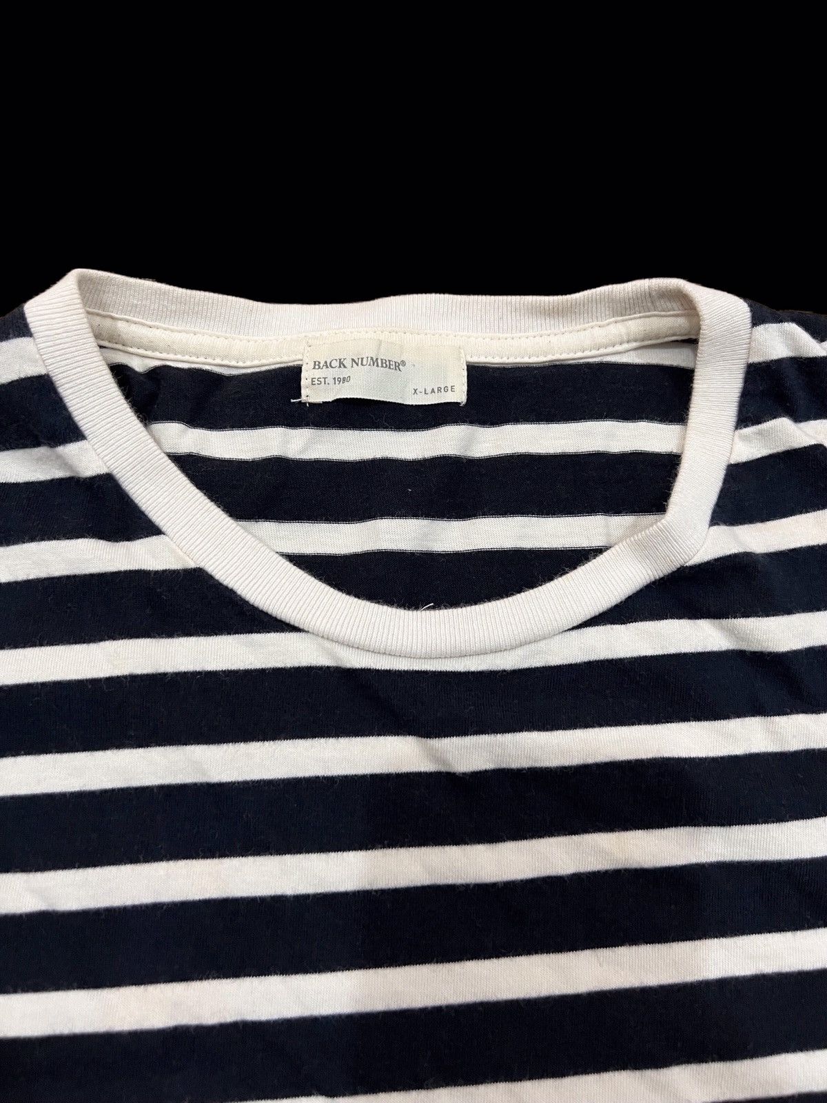 Japanese Brand Back Number x Kurt Cobain Stripes Grunge T-Shirt Size US M / EU 48-50 / 2 - 3 Thumbnail