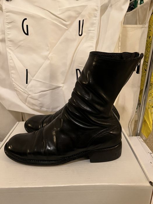 Guidi 796Z Black Leather Back-Zip Boots (39) - V A N II T A S