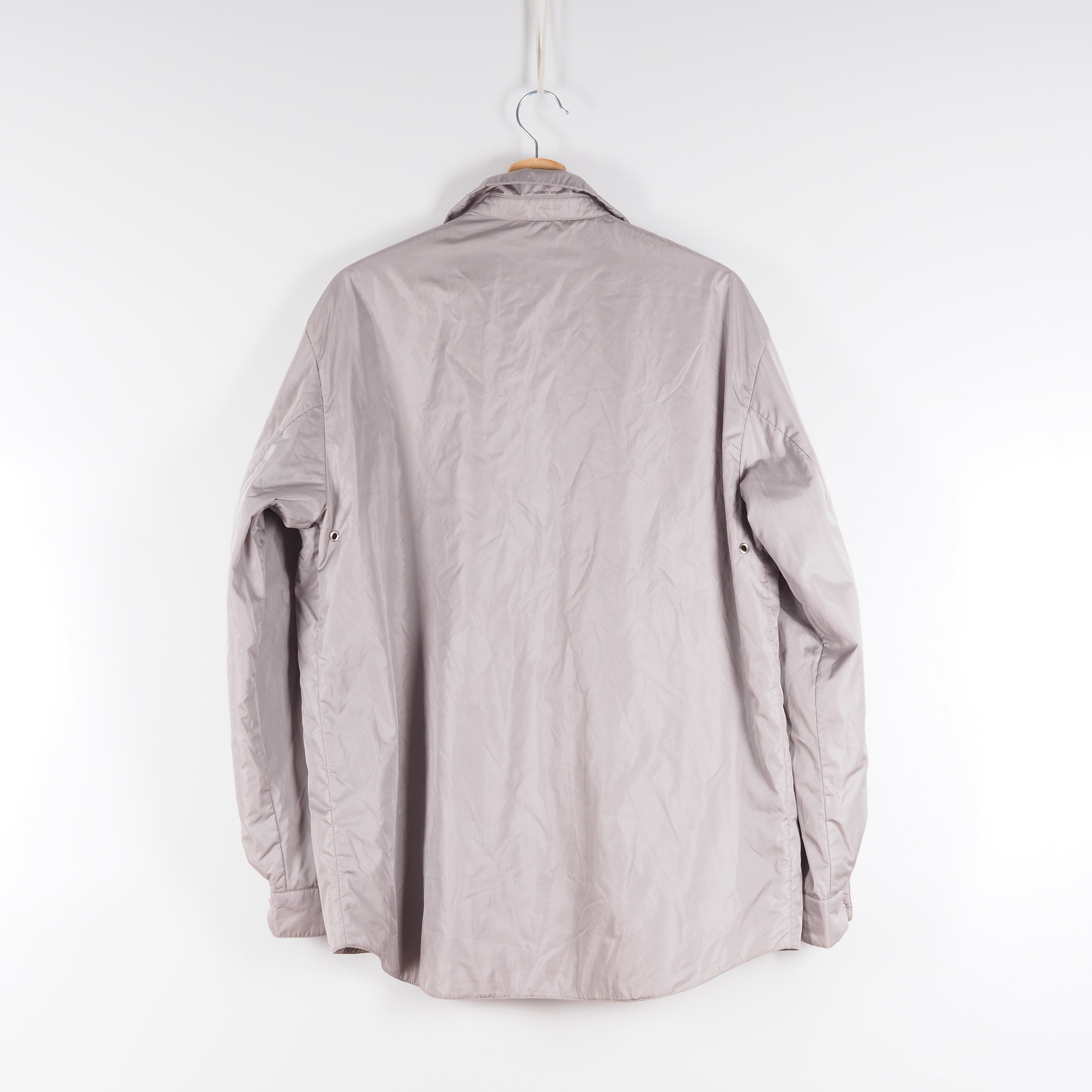 Prada Prada Vintage Gray Padded Shirt Overshirt Jacket Size US L / EU 52-54 / 3 - 2 Thumbnail