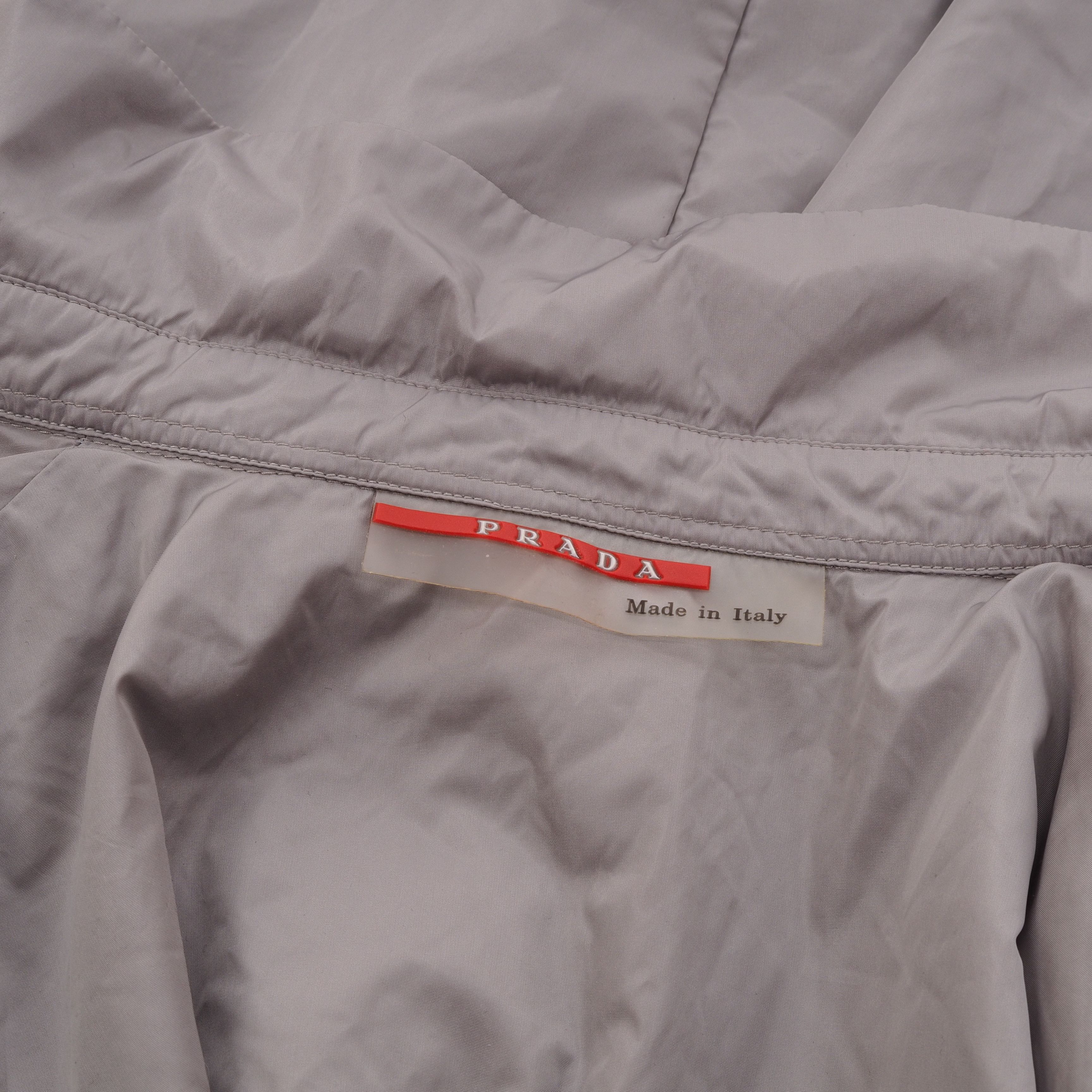 Prada Prada Vintage Gray Padded Shirt Overshirt Jacket Size US L / EU 52-54 / 3 - 5 Thumbnail