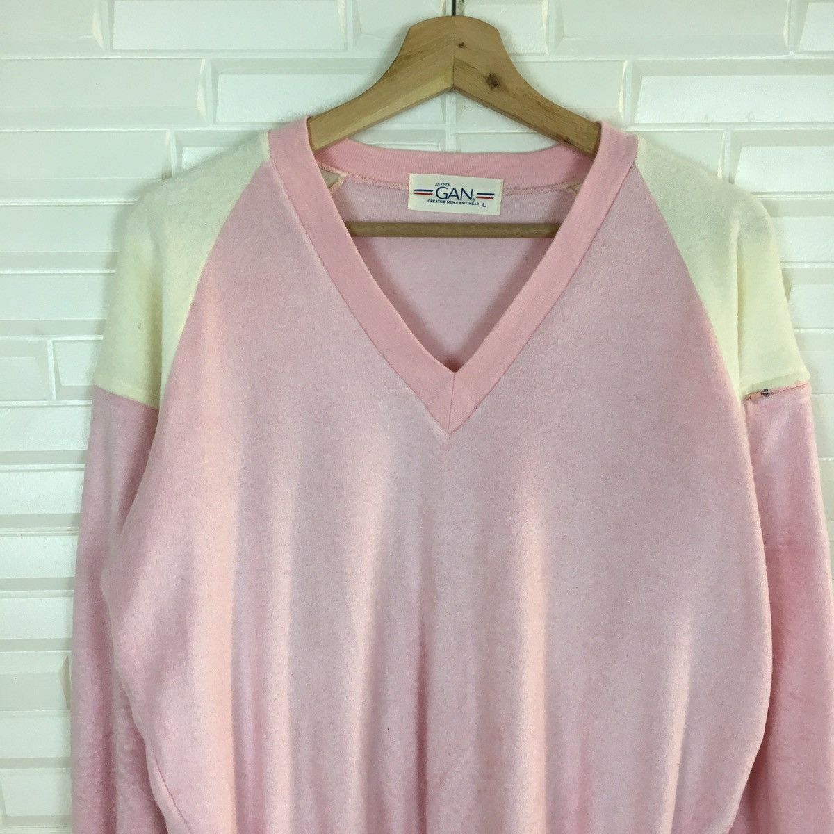 Homespun Knitwear Japanese V neck Mens Knit Wear Size US M / EU 48-50 / 2 - 5 Thumbnail