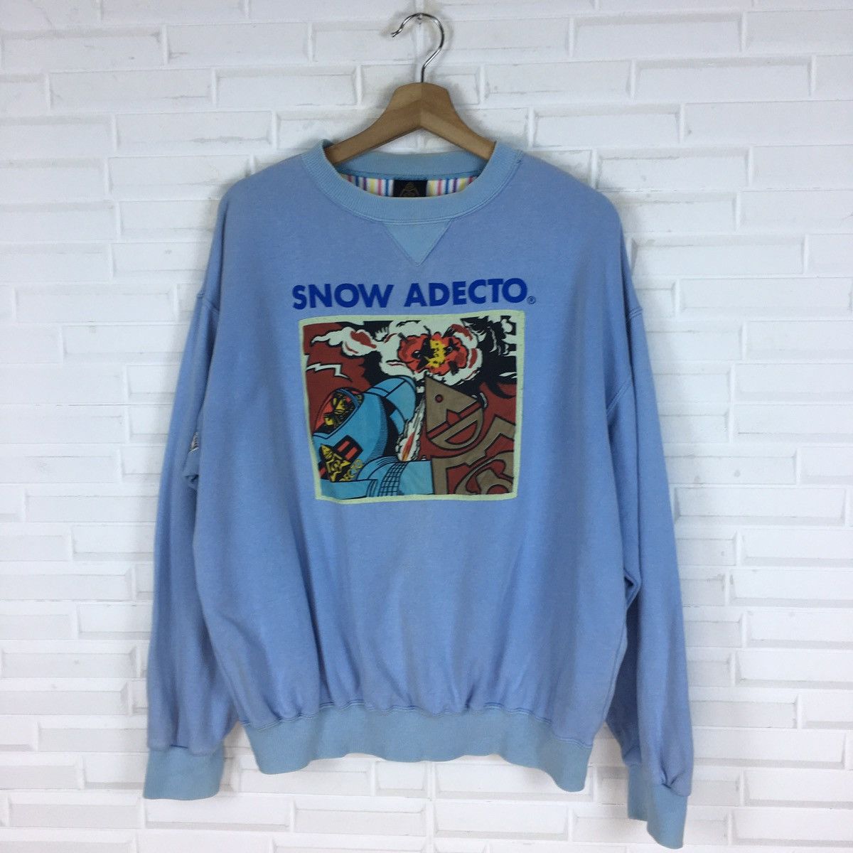 Vintage Snow Adecto Sweatshirt Size US L / EU 52-54 / 3 - 2 Thumbnail