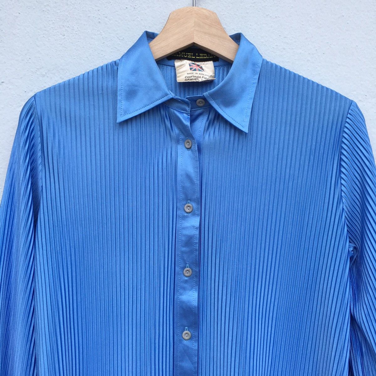Designer Samuel Leban Women Pleated Button Up Shirt Issey Miyake Size M / US 6-8 / IT 42-44 - 7 Thumbnail
