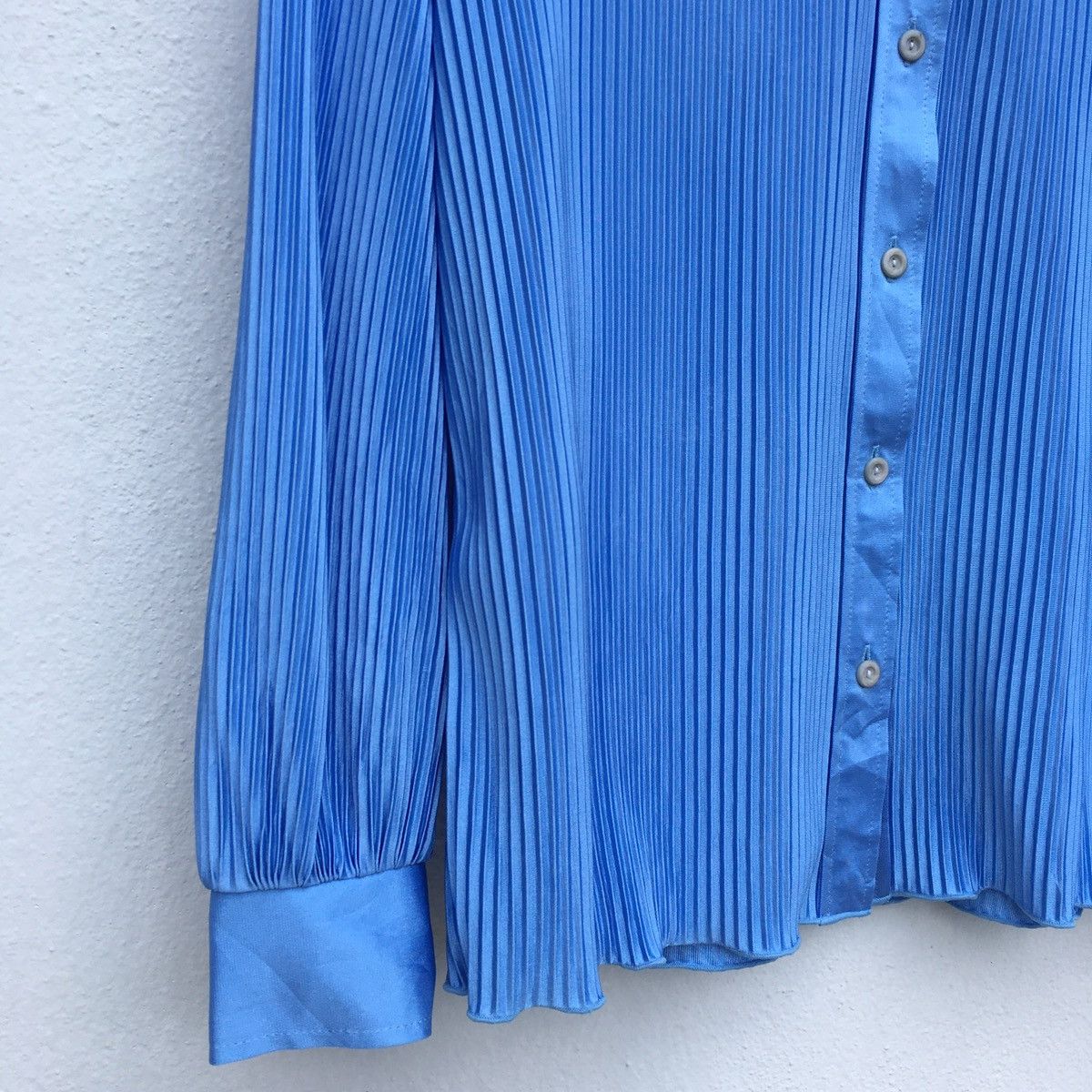 Designer Samuel Leban Women Pleated Button Up Shirt Issey Miyake Size M / US 6-8 / IT 42-44 - 5 Thumbnail