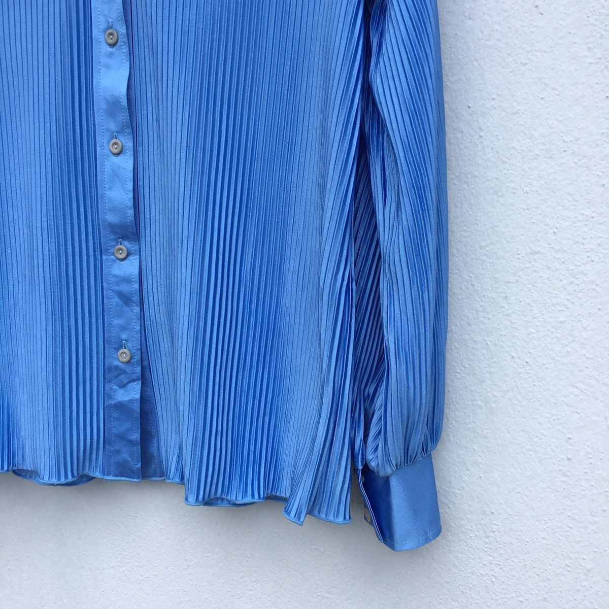 Designer Samuel Leban Women Pleated Button Up Shirt Issey Miyake Size M / US 6-8 / IT 42-44 - 6 Thumbnail