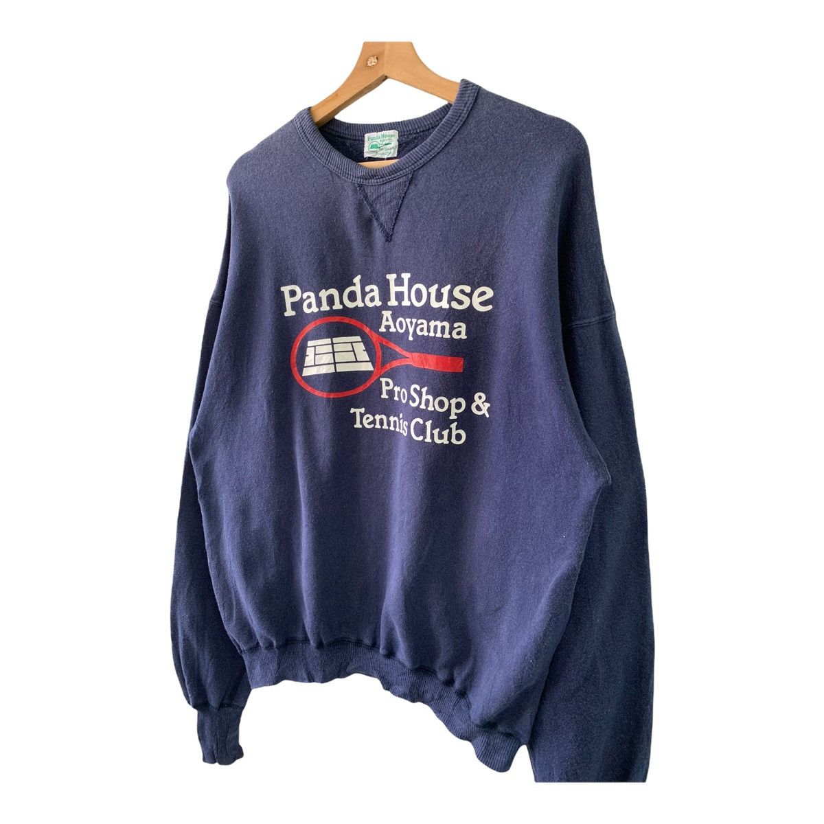 Japanese Brand × Vintage 90s Panda House Tennis Big Logo Printed Crewneck Sweatshirt Size US M / EU 48-50 / 2 - 3 Thumbnail