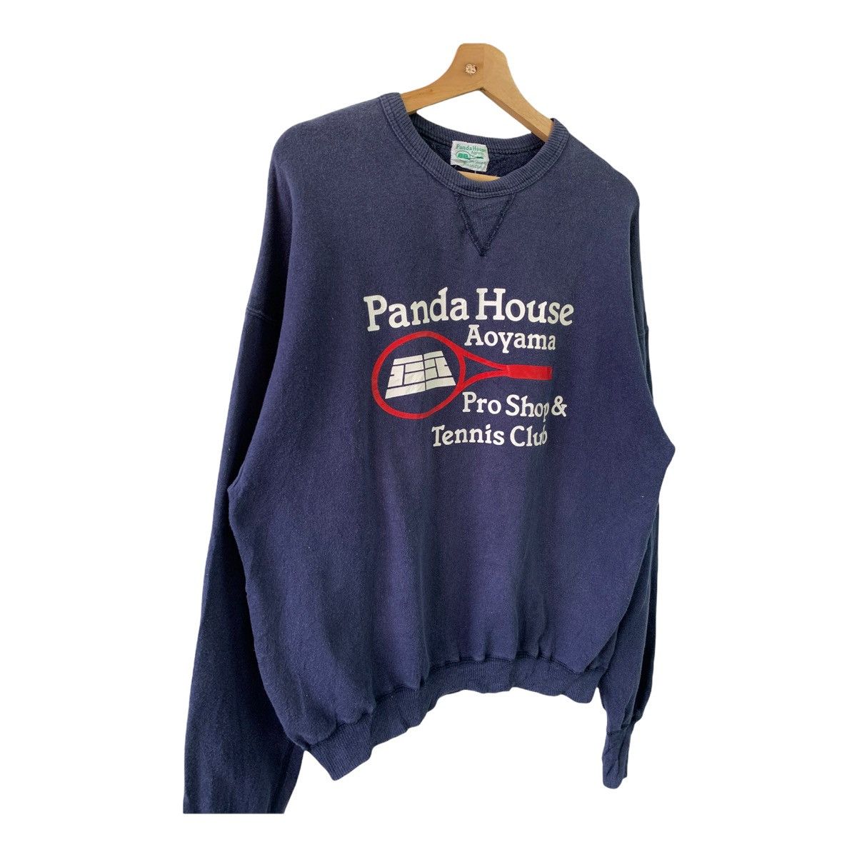 Japanese Brand × Vintage 90s Panda House Tennis Big Logo Printed Crewneck Sweatshirt Size US M / EU 48-50 / 2 - 2 Thumbnail