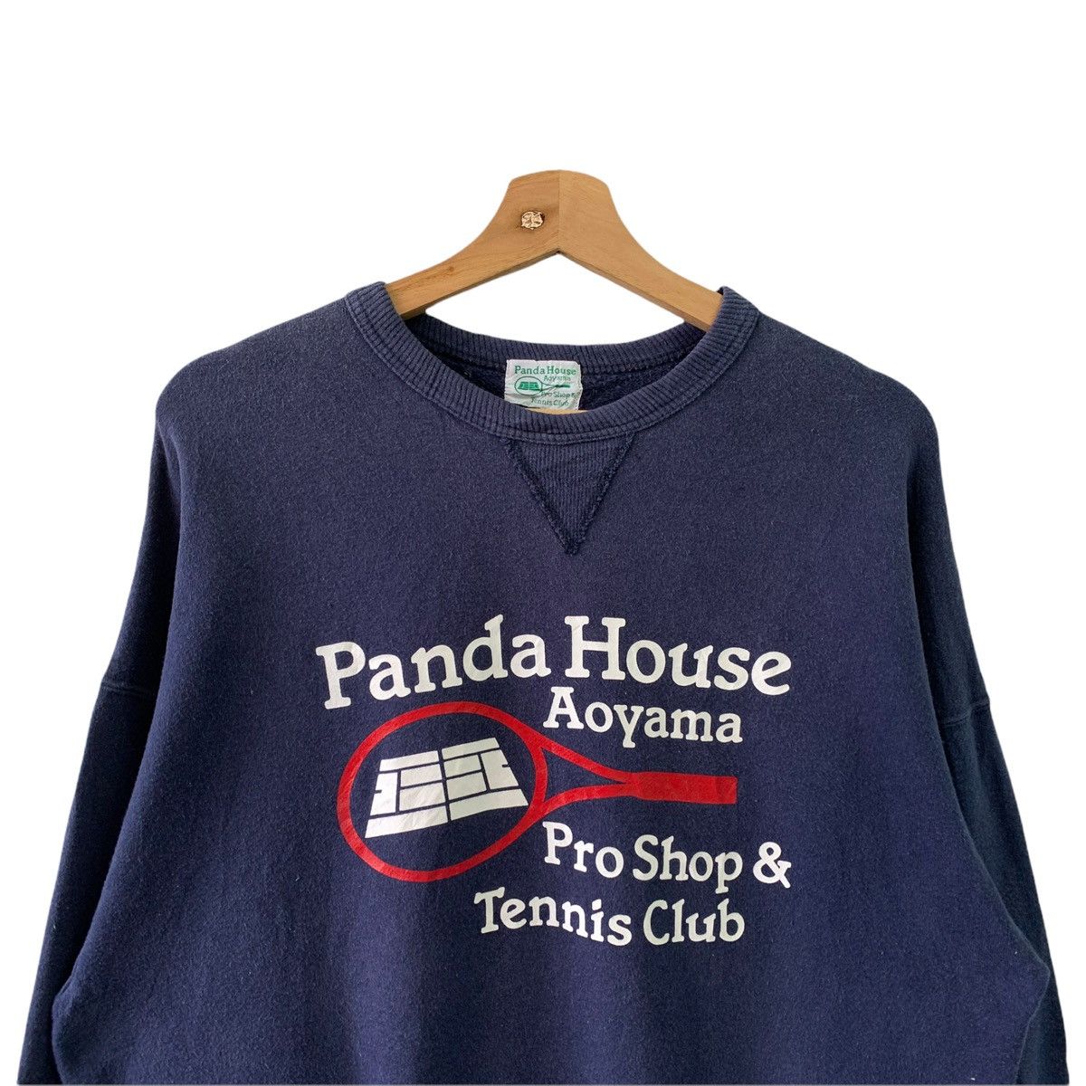 Japanese Brand × Vintage 90s Panda House Tennis Big Logo Printed Crewneck Sweatshirt Size US M / EU 48-50 / 2 - 4 Thumbnail
