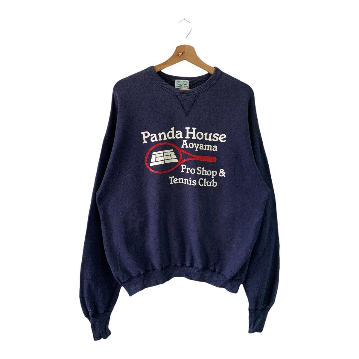 Japanese Brand × Vintage 90s Panda House Tennis Big Logo Printed Crewneck Sweatshirt Size US M / EU 48-50 / 2 - 1 Thumbnail