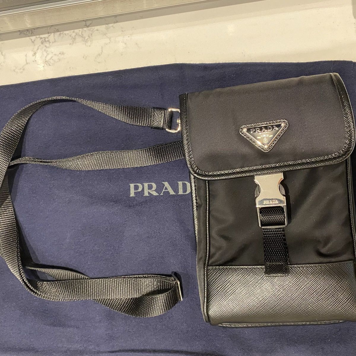 Prada Prada Logo Plaque Crossbody bag Grailed
