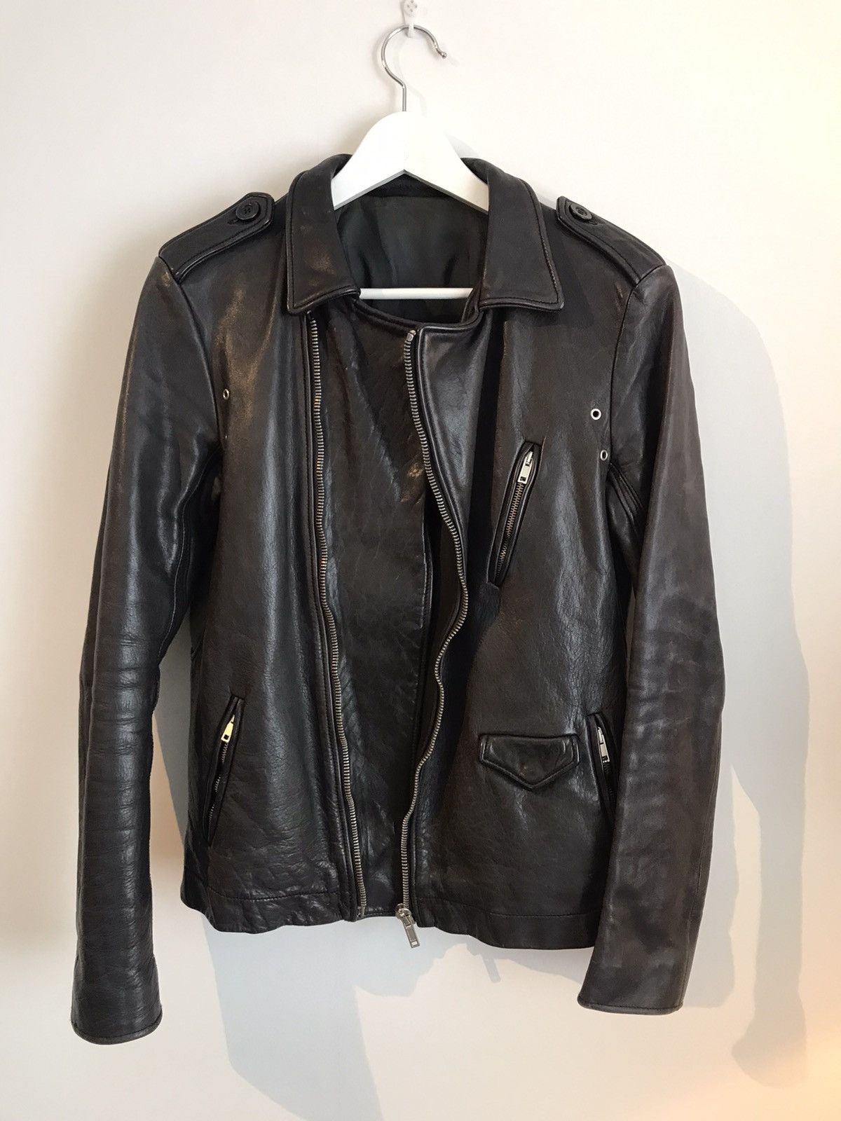 Rick Owens ss09 ”STRUTTER” calf leather jacket Size US S / EU 44-46 / 1 - 1 Thumbnail